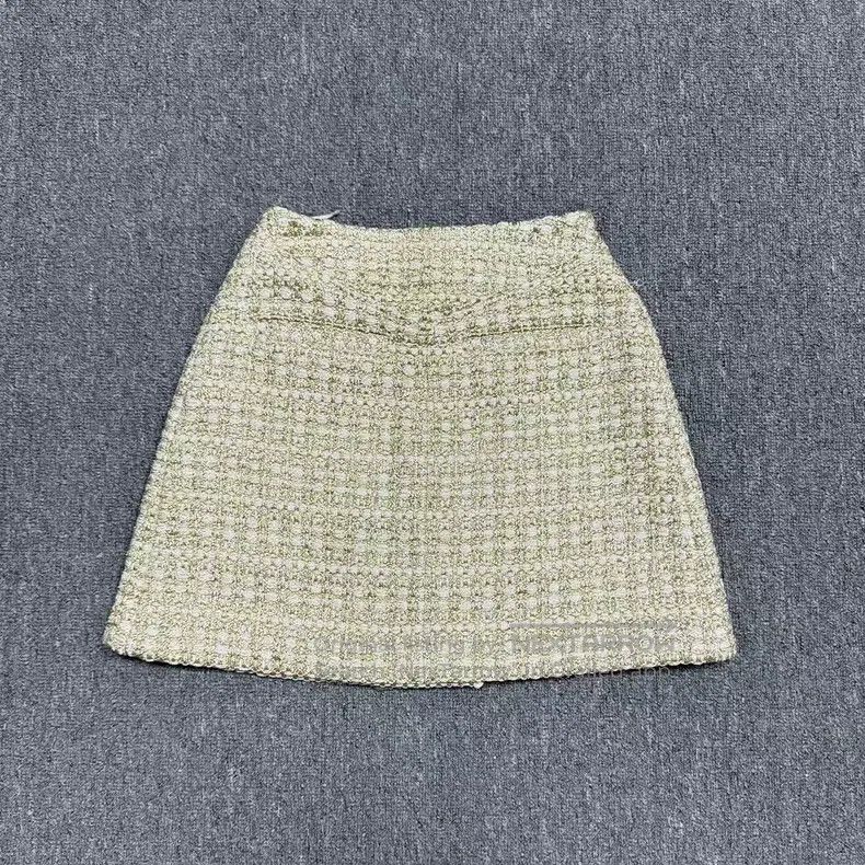 Louis Vuitton Louis Vuitton SS23 Khaki tweed wrap skirt Size 35" - 2 Thumbnail