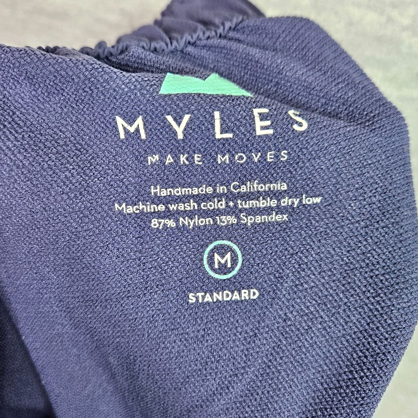 Vintage Myles Shorts Men M Navy Athletic Performance Unlined Stretch Training Shorts Size US 31 - 6 Thumbnail