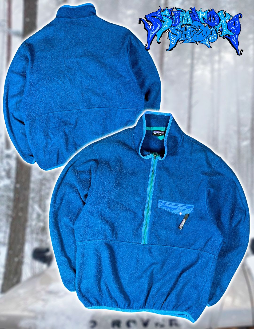 Patagonia Vintage Patagonia Synchilla Half-Zip Fleece Gorpcore Blue Size US L / EU 52-54 / 3 - 1 Thumbnail