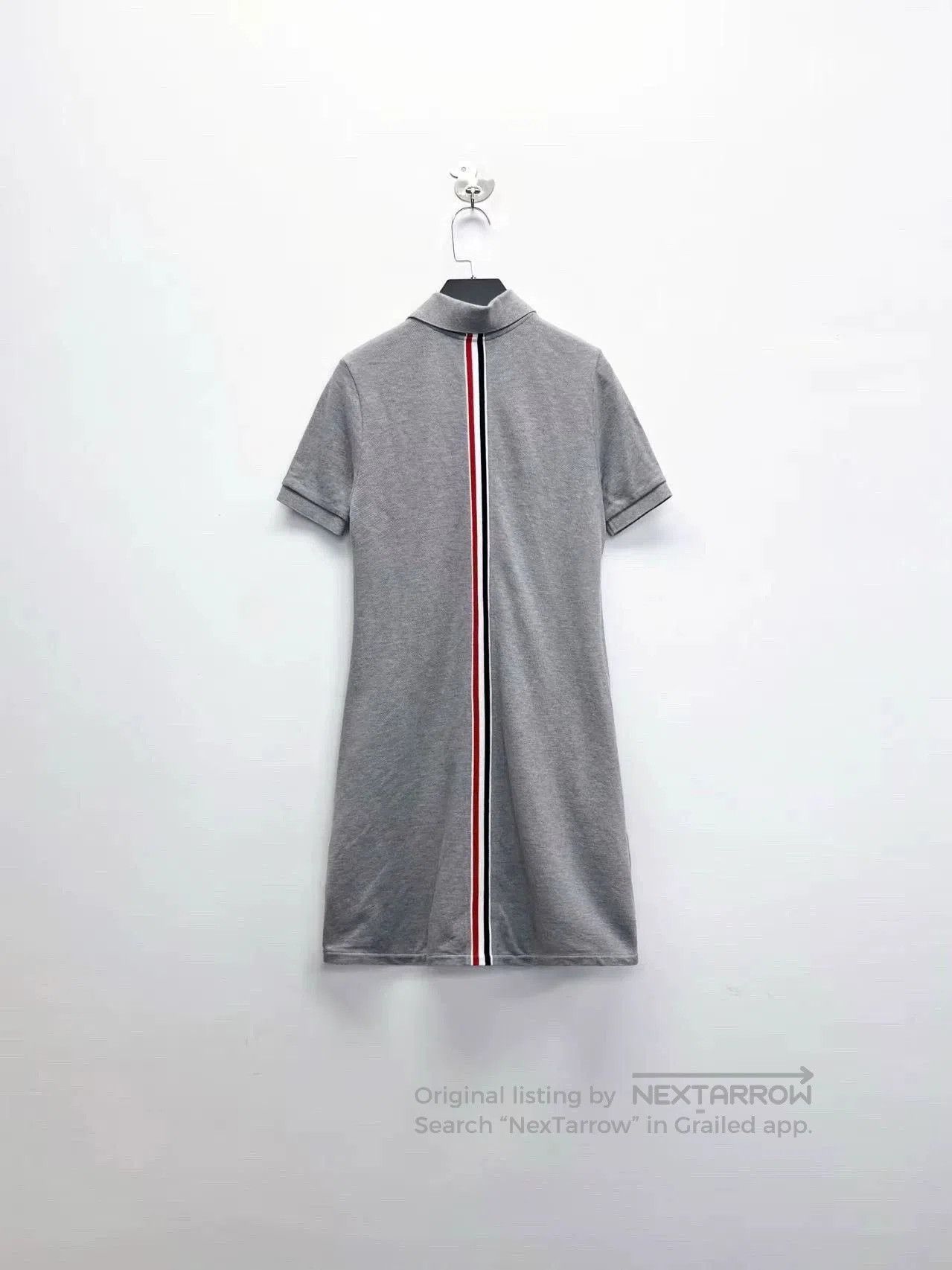 Thom Browne thom browne gray polo dress with stripes. Size M / US 6-8 / IT 42-44 - 2 Thumbnail