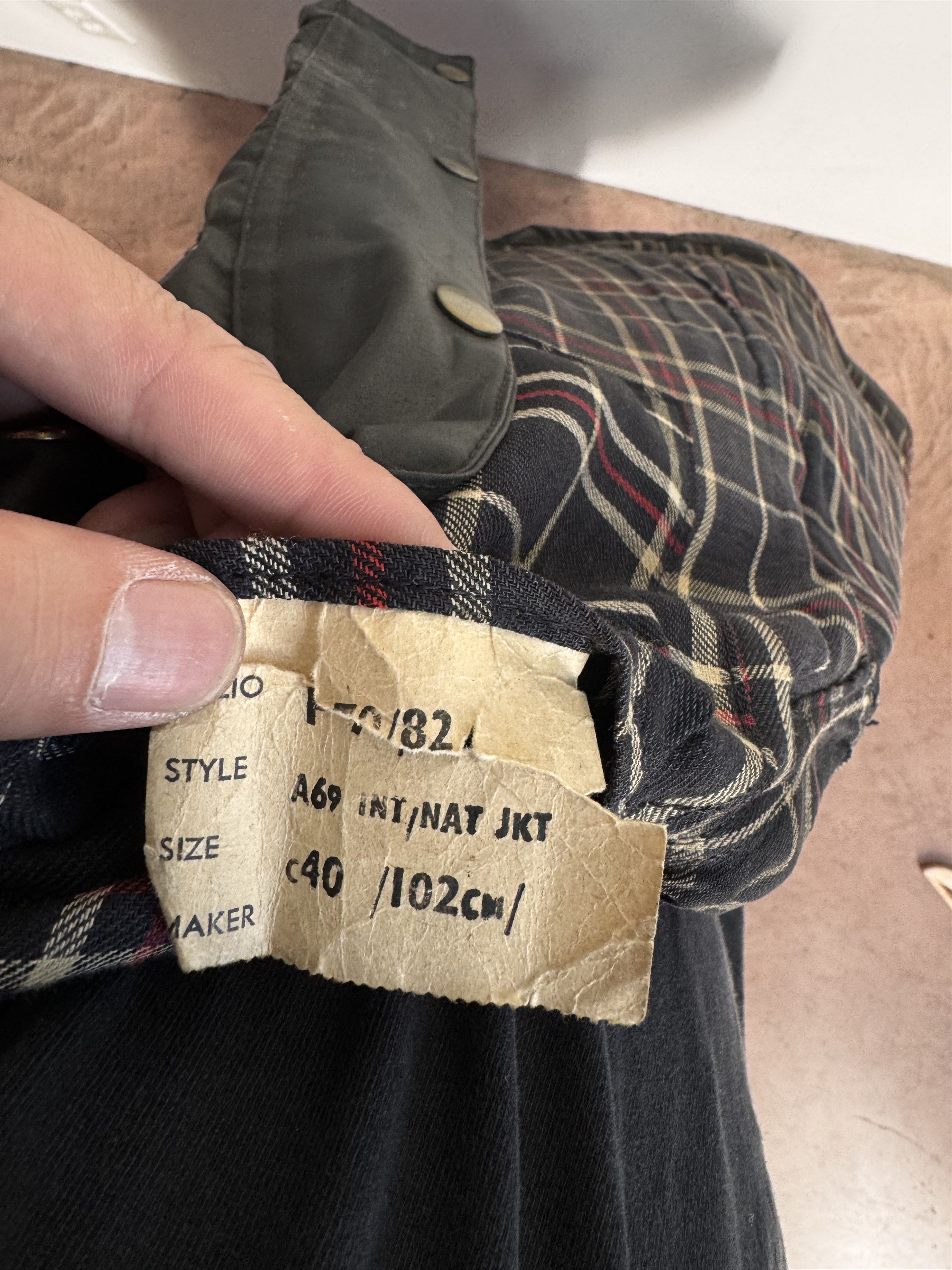 Barbour 1970 Barbour A69 Waxed Jacket Size 40 Size US M / EU 48-50 / 2 - 7 Thumbnail