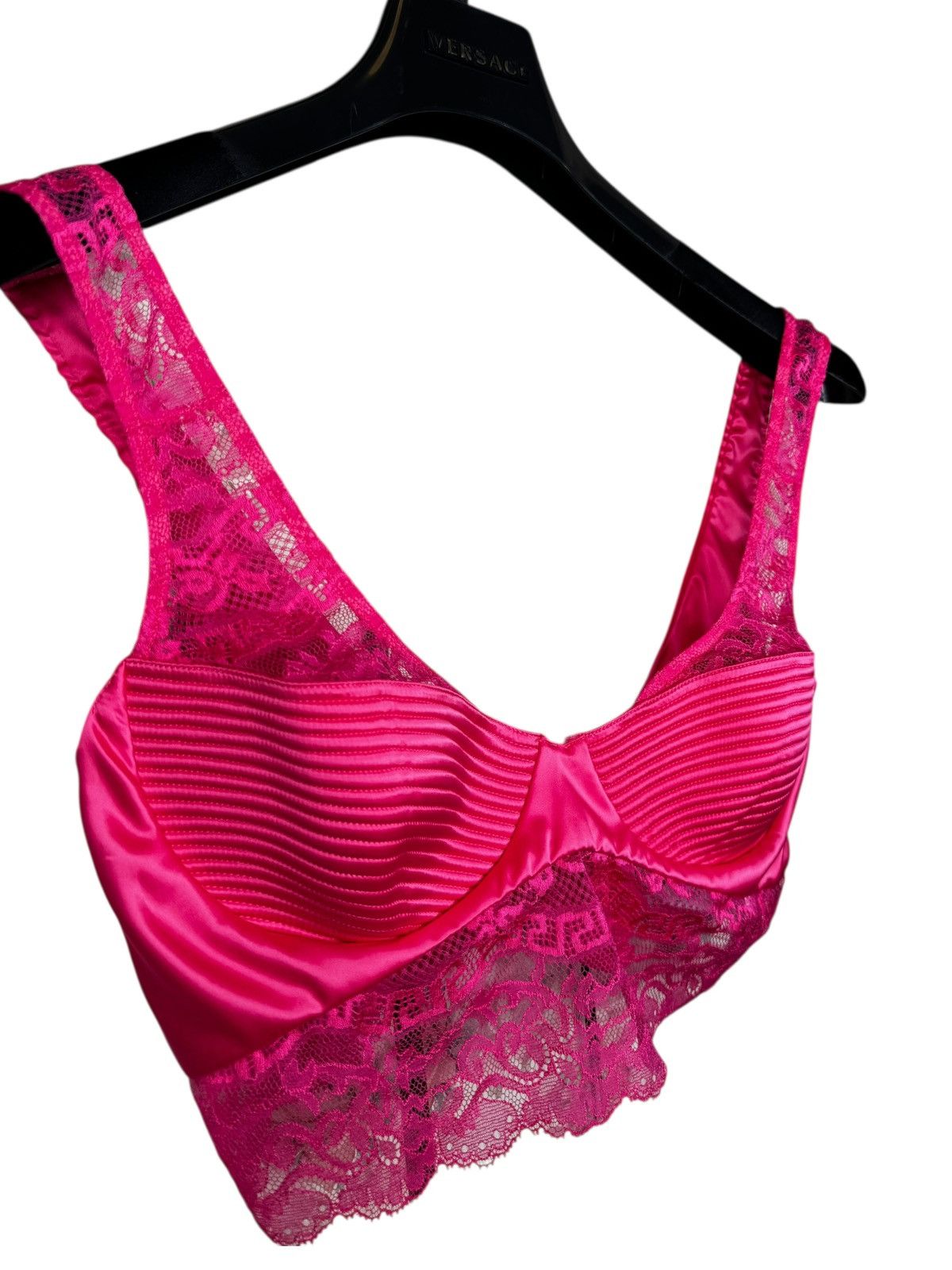 Versace Versace pink lace & satin bra, new with tags Size M / US 6-8 / IT 42-44 - 3 Thumbnail