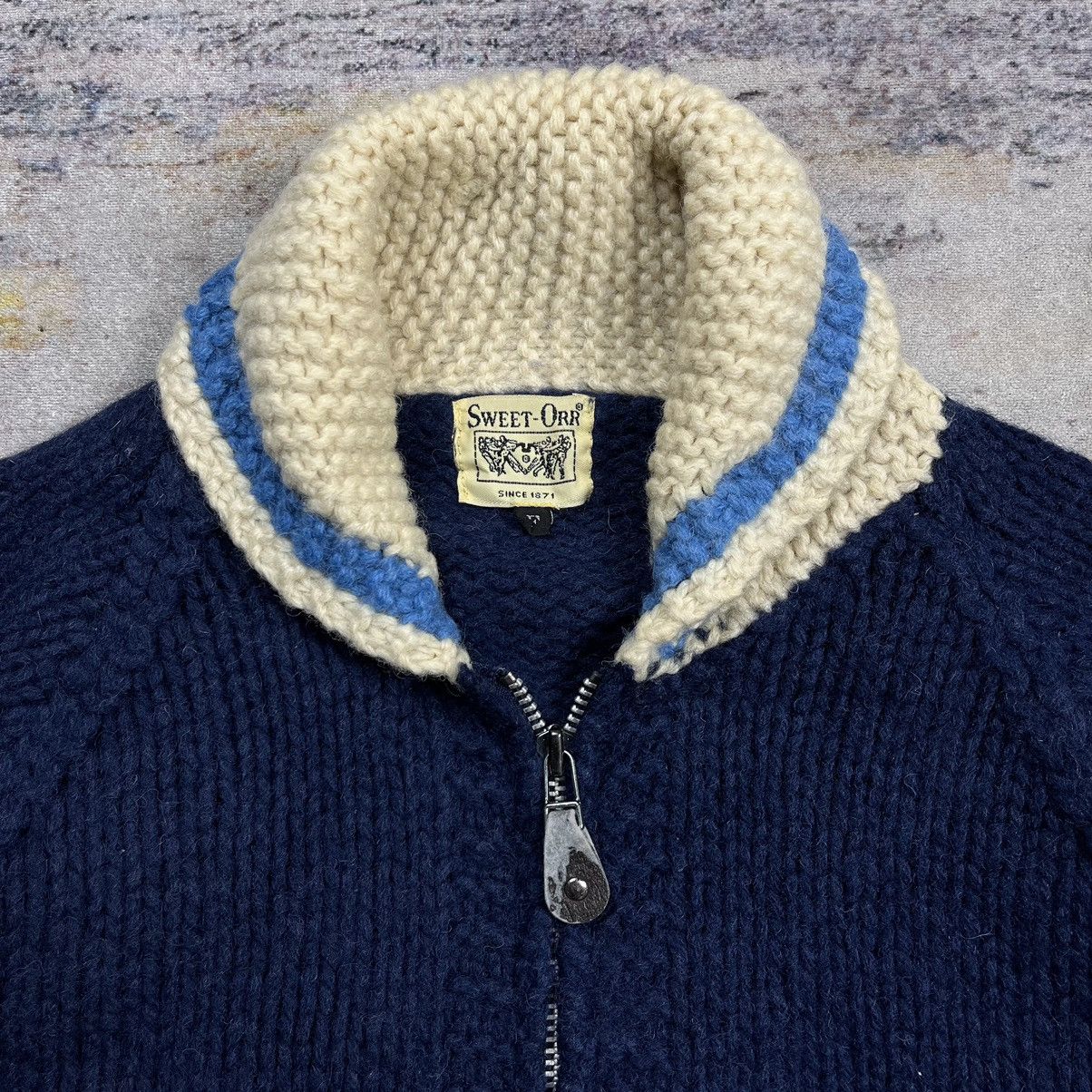 Japanese Brand × Vintage Vintage 90s Sweet-Orr shawl collar cowichan knit sweater Size US M / EU 48-50 / 2 - 7 Thumbnail
