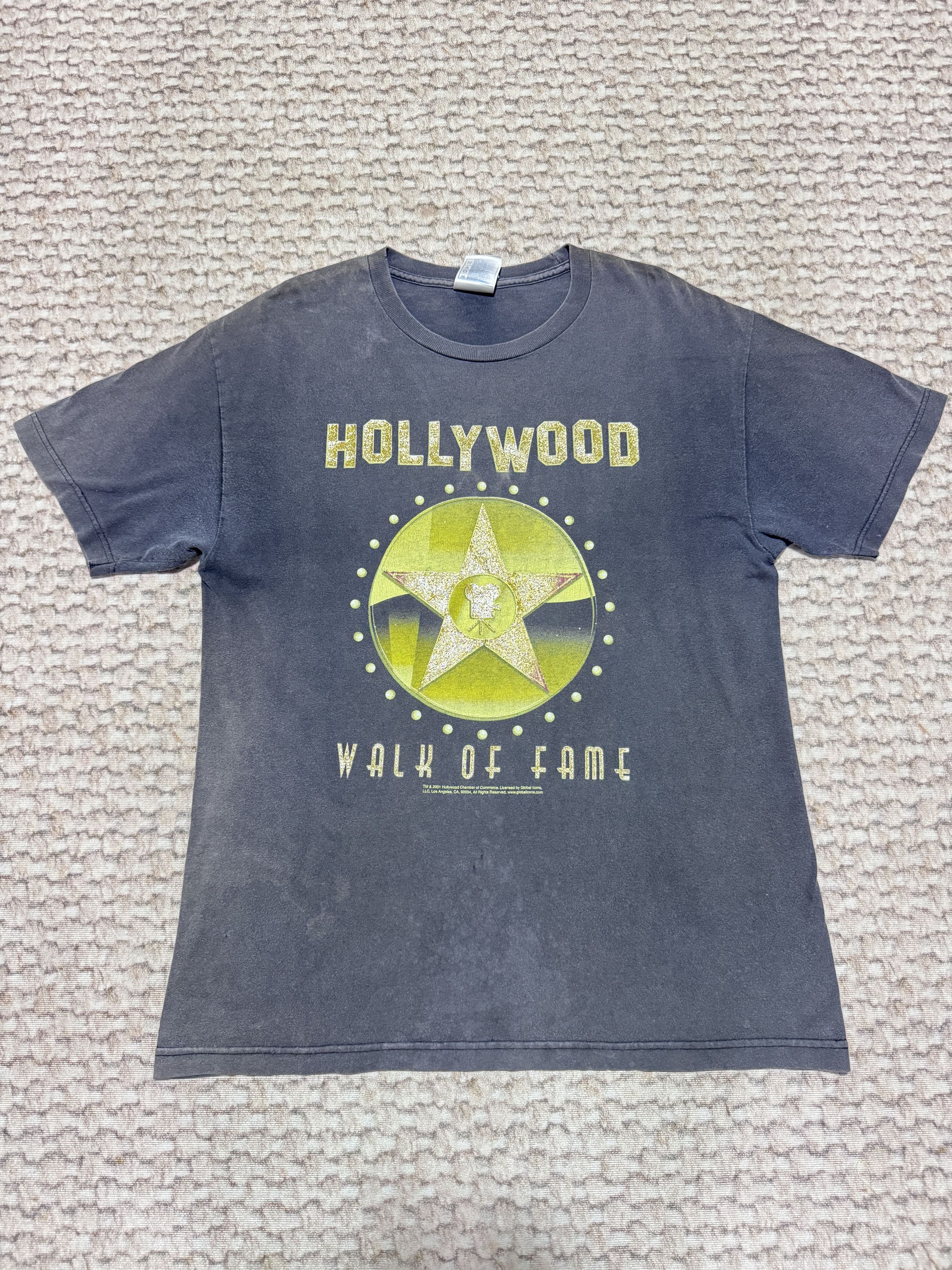 Vintage Vintage Y2K Hollywood Walk Of Fame Sun faded T shirt Size US L / EU 52-54 / 3 - 1 Thumbnail