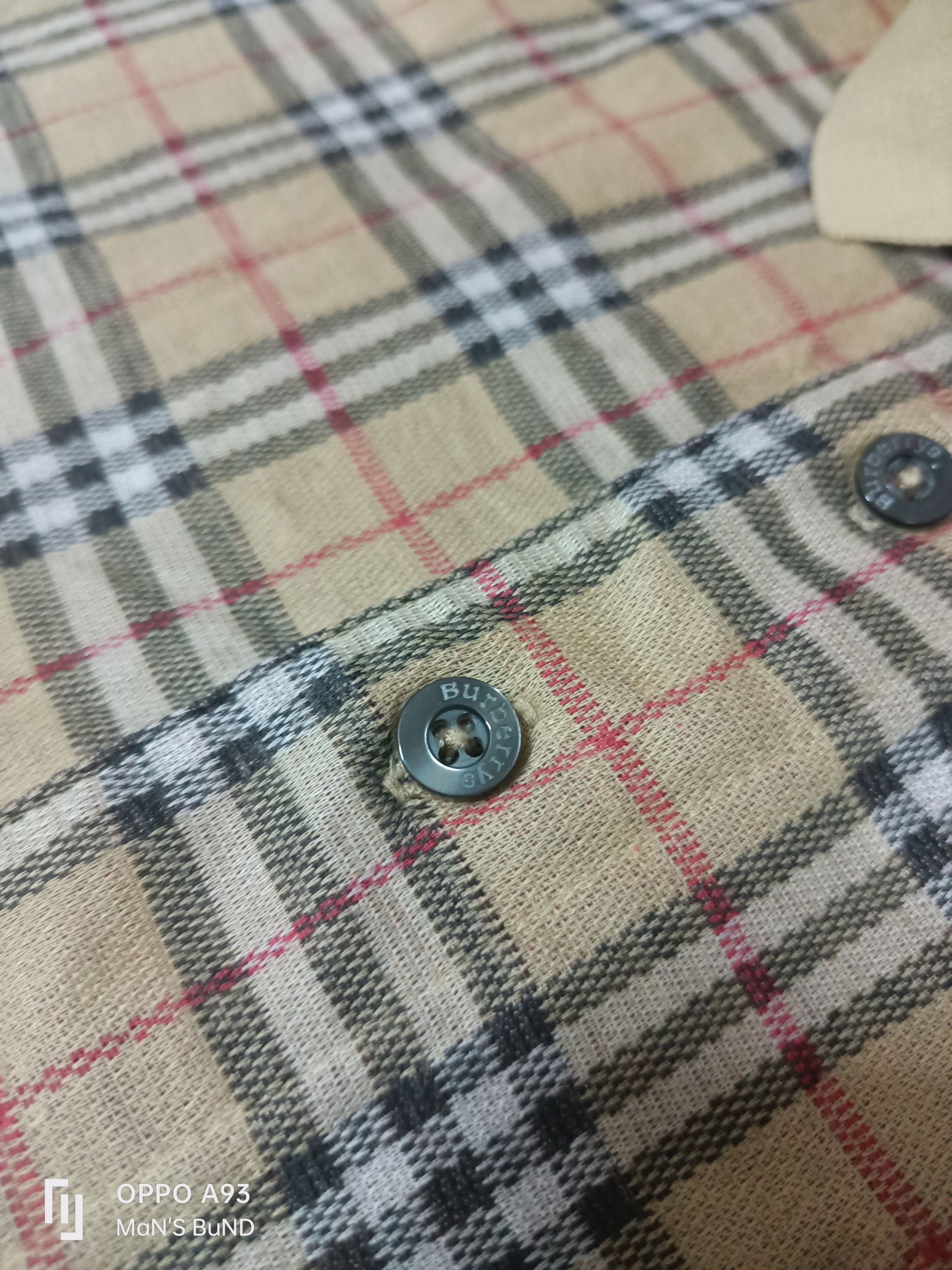 Burberry VINTAGE 90s Burberry Nova Check Polo Shirt Size US S / EU 44-46 / 1 - 5 Thumbnail