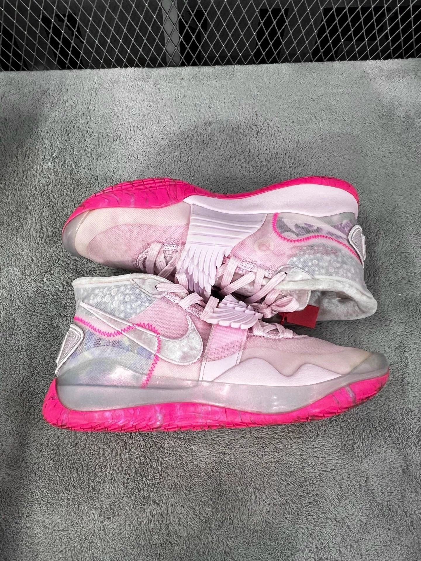 Nike Nike KD 12 What The Aunt Pearl Breast Cancer Candy Pink Size US 9.5 / EU 42-43 - 4 Thumbnail