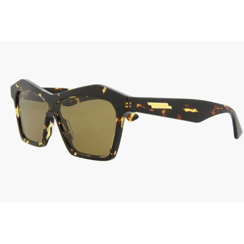 Bottega Veneta Bottega Veneta 99mm Cat Eye Sunglasses Havana Brown Size ONE SIZE - 3 Thumbnail