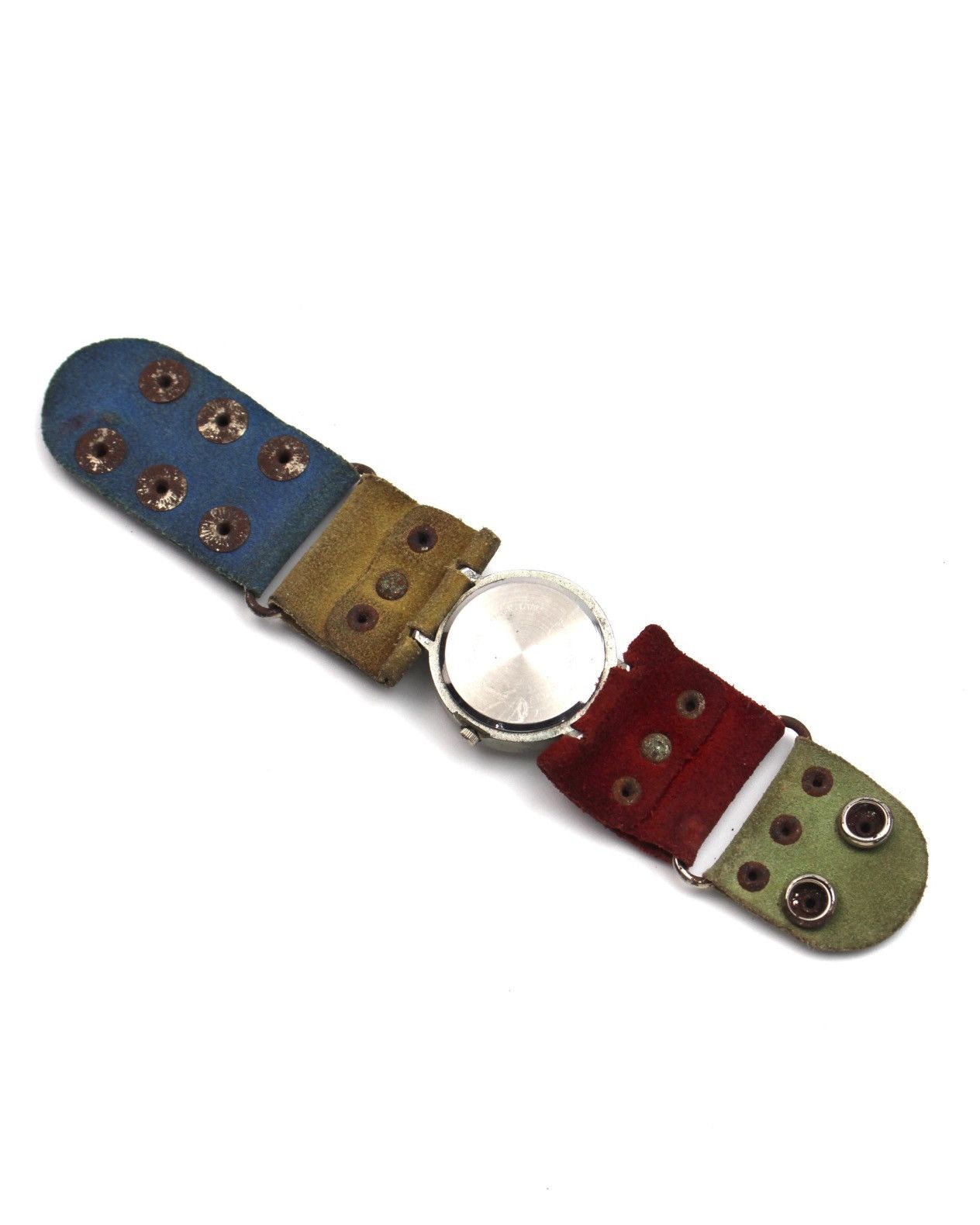 Hysteric Glamour 1990S MANKE JAPAN HANDCRAFTED SUEDE SNAP-BAND WATCH Size ONE SIZE - 7 Thumbnail