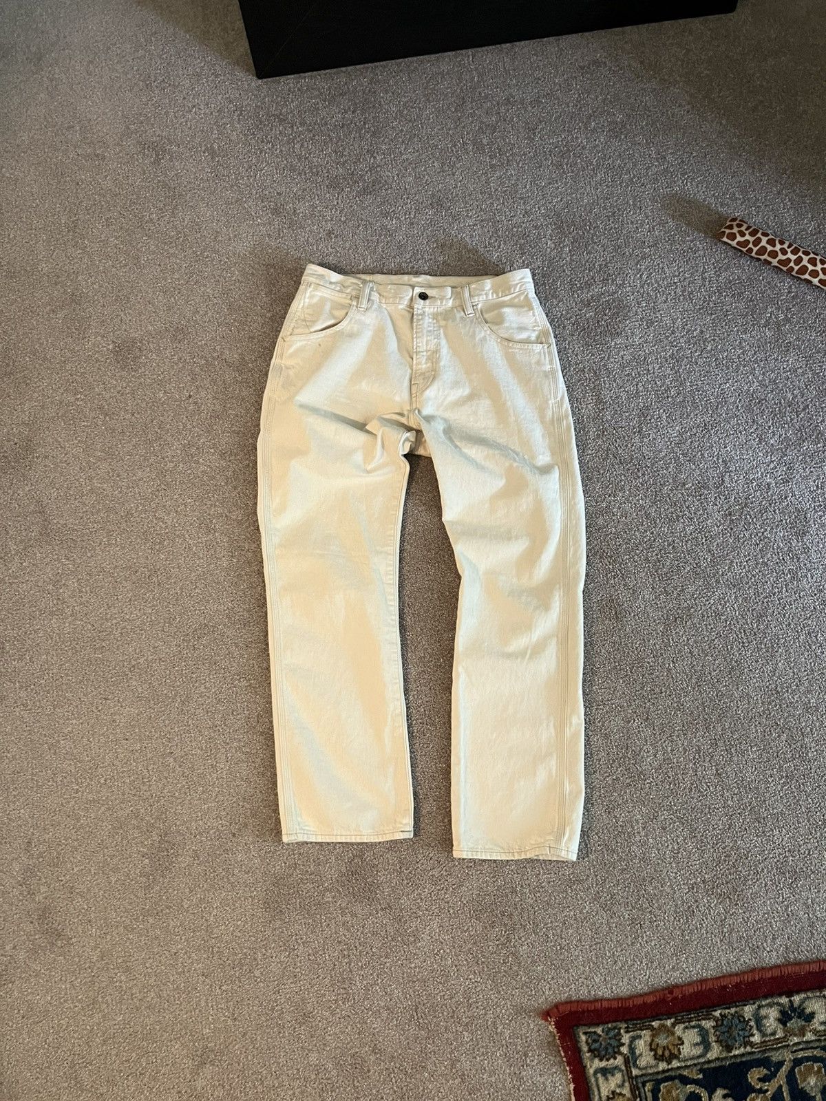 Gap White Gap Workwear Jeans Size US 32 / EU 48 - 1 Thumbnail