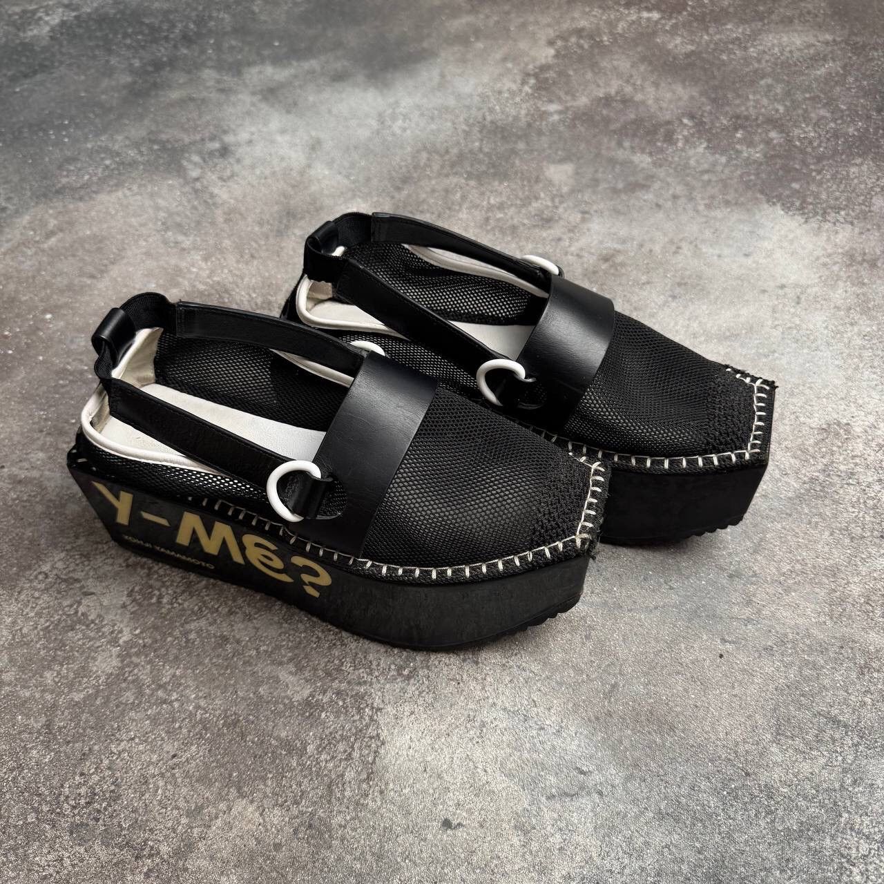 Yohji Yamamoto Y-3 Yohji Yamamoto x Adidas S/S14 Mesh Platform Shoes Size US 8 / IT 38 - 8 Thumbnail