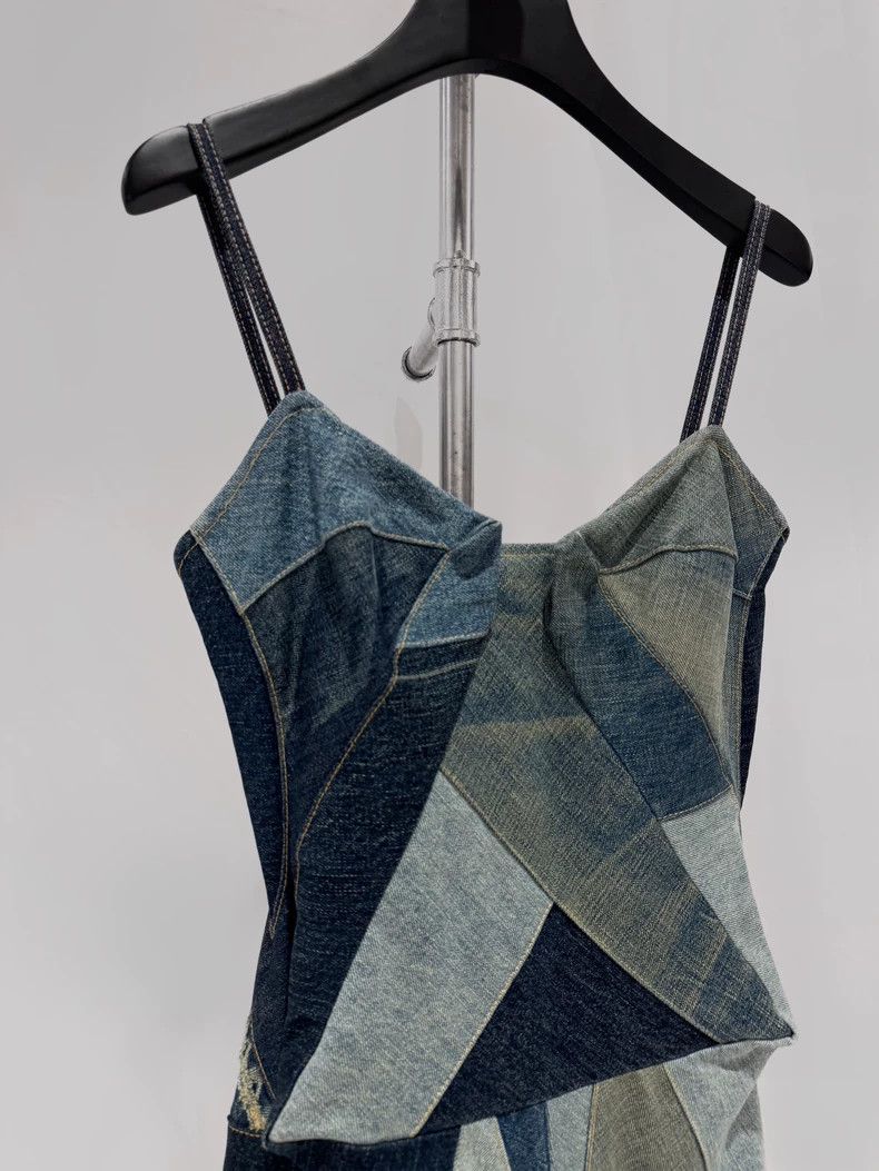 Junya Watanabe Junya watanabe Denim Patchwork Deconstructed Dress Size S / US 4 / IT 40 - 3 Thumbnail