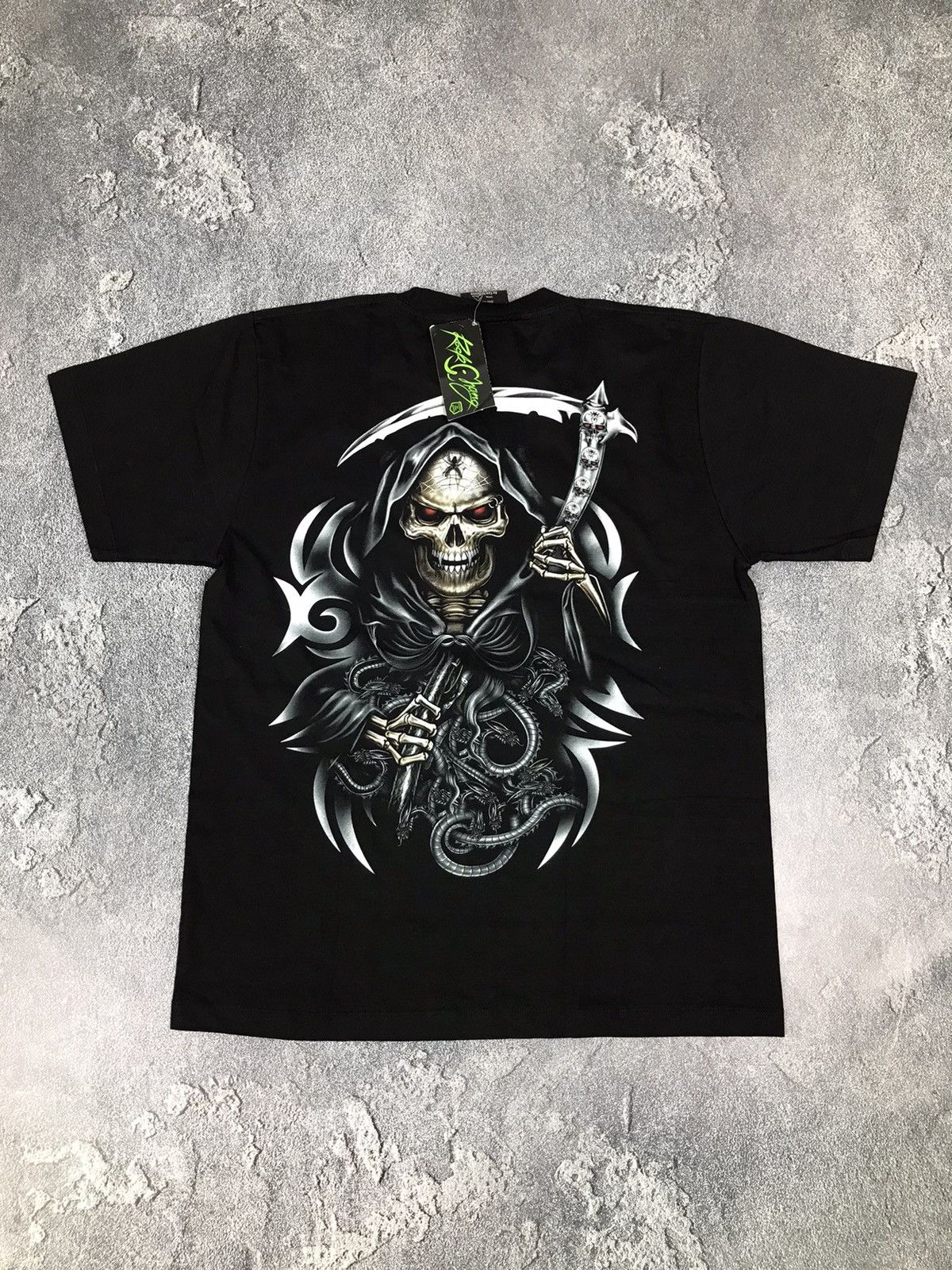 Bones Rock Skeleton Black Printed Tshirt,Tee,Heavy Metal Size US L / EU 52-54 / 3 - 2 Thumbnail