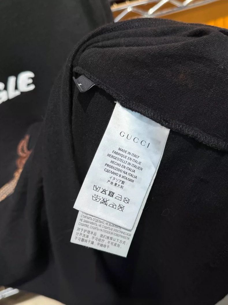 Gucci Gucci Bee Heavy Industry Embroidered Short-sleeved T-shirt Size US L / EU 52-54 / 3 - 4 Thumbnail