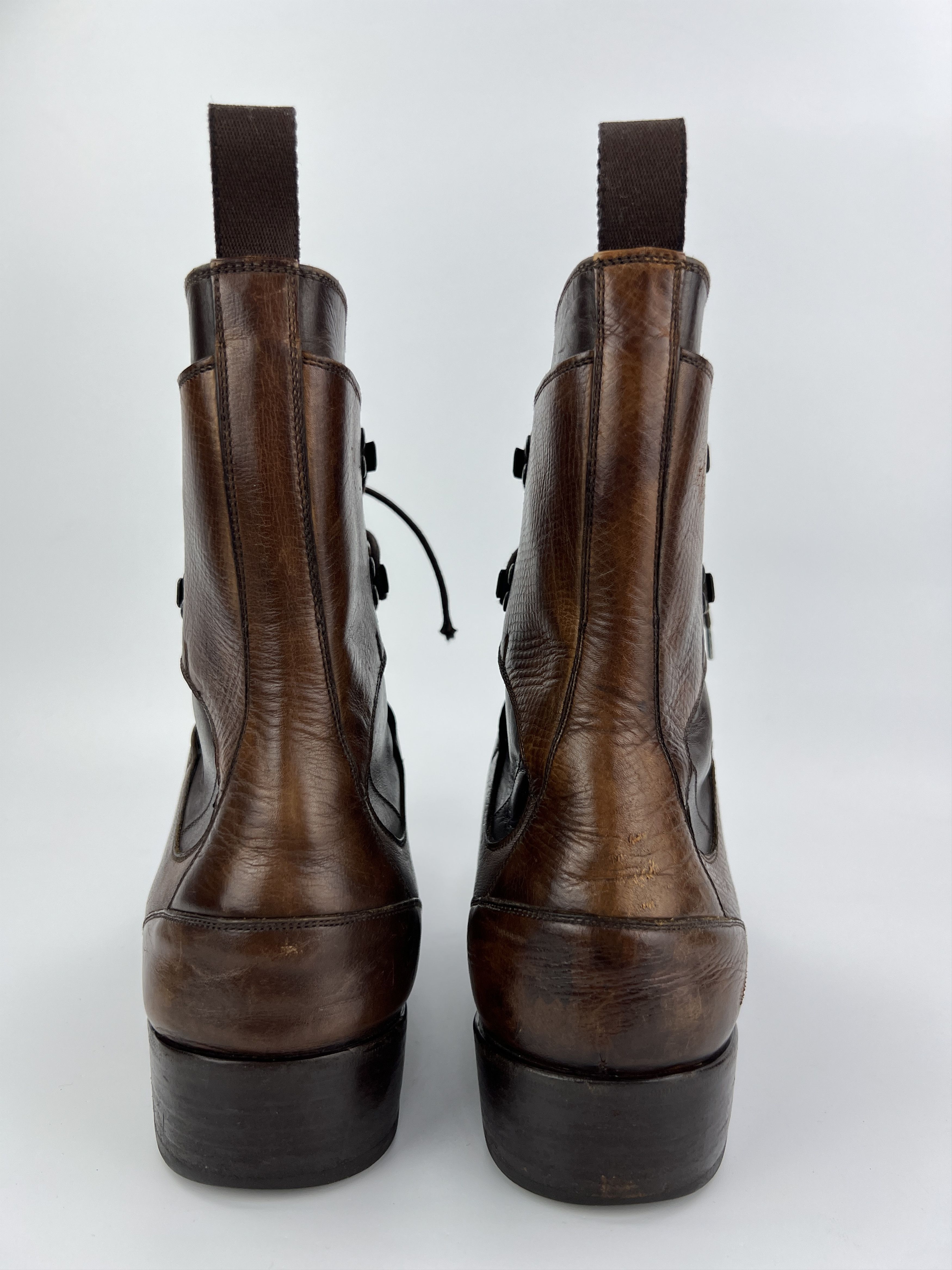 Fendi × Vintage Rare Fendi Combat Cowboy Style Brown High Boots Size US 11.5 / EU 44-45 - 3 Thumbnail
