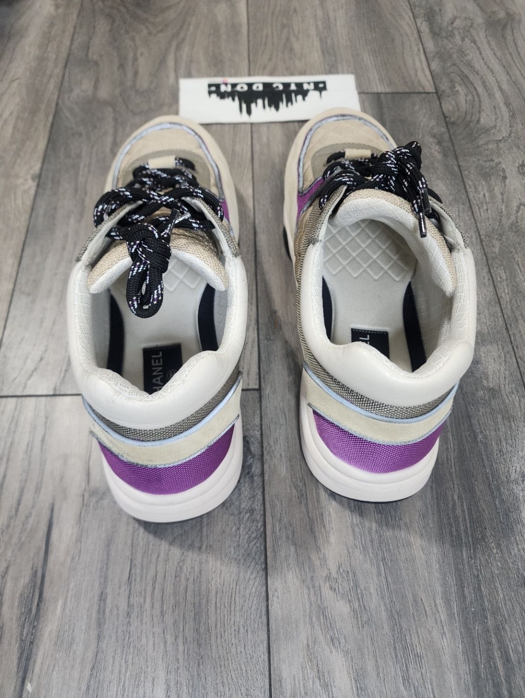 Chanel Dm Best offer today Chanel CC Trainer Low Tan Purple Size US 13 / EU 46 - 8 Thumbnail