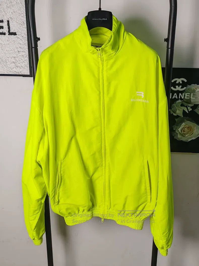 Balenciaga Balenciaga Embroidered Logo Zip-Up Jacket Size XXS / US 00 / IT 34 - 1 Thumbnail