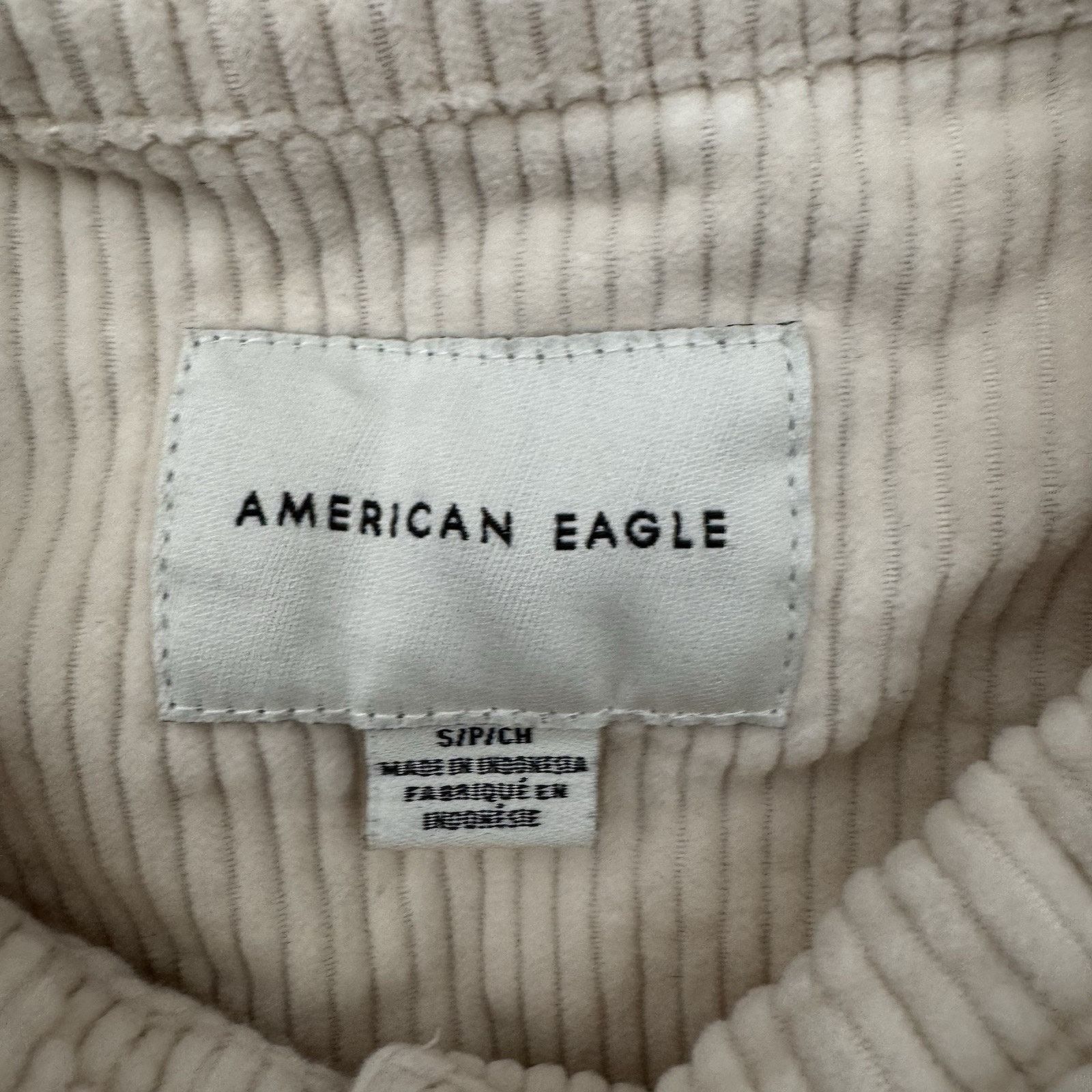 American Eagle Outfitters American Eagle Cropped Top Womens Small Corduroy Grunge Size S / US 4 / IT 40 - 5 Thumbnail