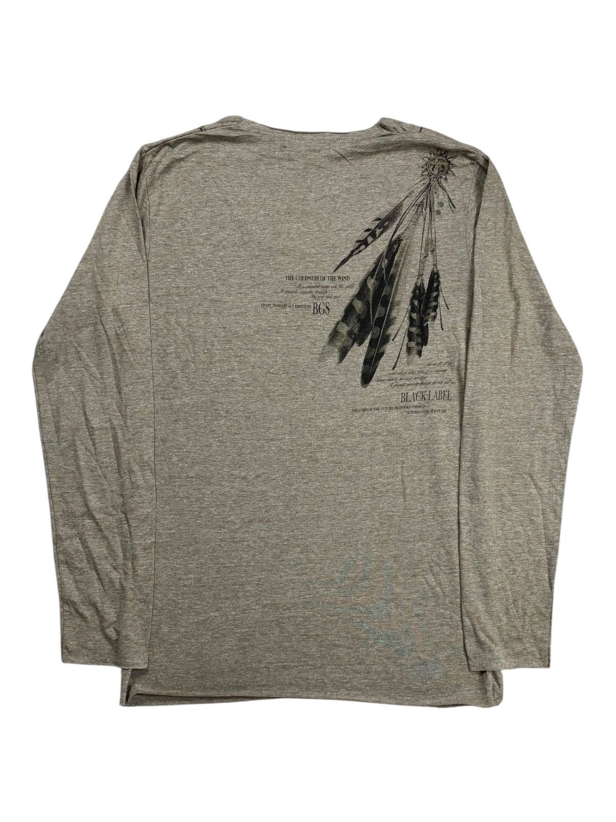 GOA 2000s Berning-sho - Feather Of Heaven V-Neck Tee Size US M / EU 48-50 / 2 - 2 Thumbnail