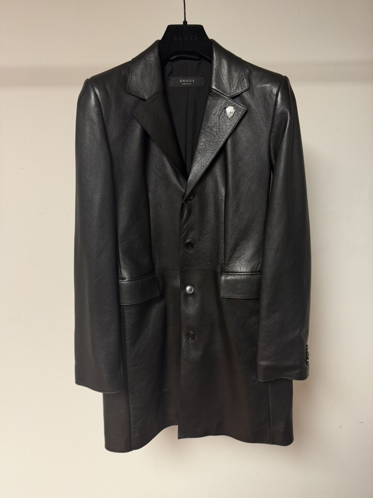 Gucci DEMNA - SS26 La Famiglia Soft Nappa Leather Coat 48 Size US M / EU 48-50 / 2 - 1 Thumbnail