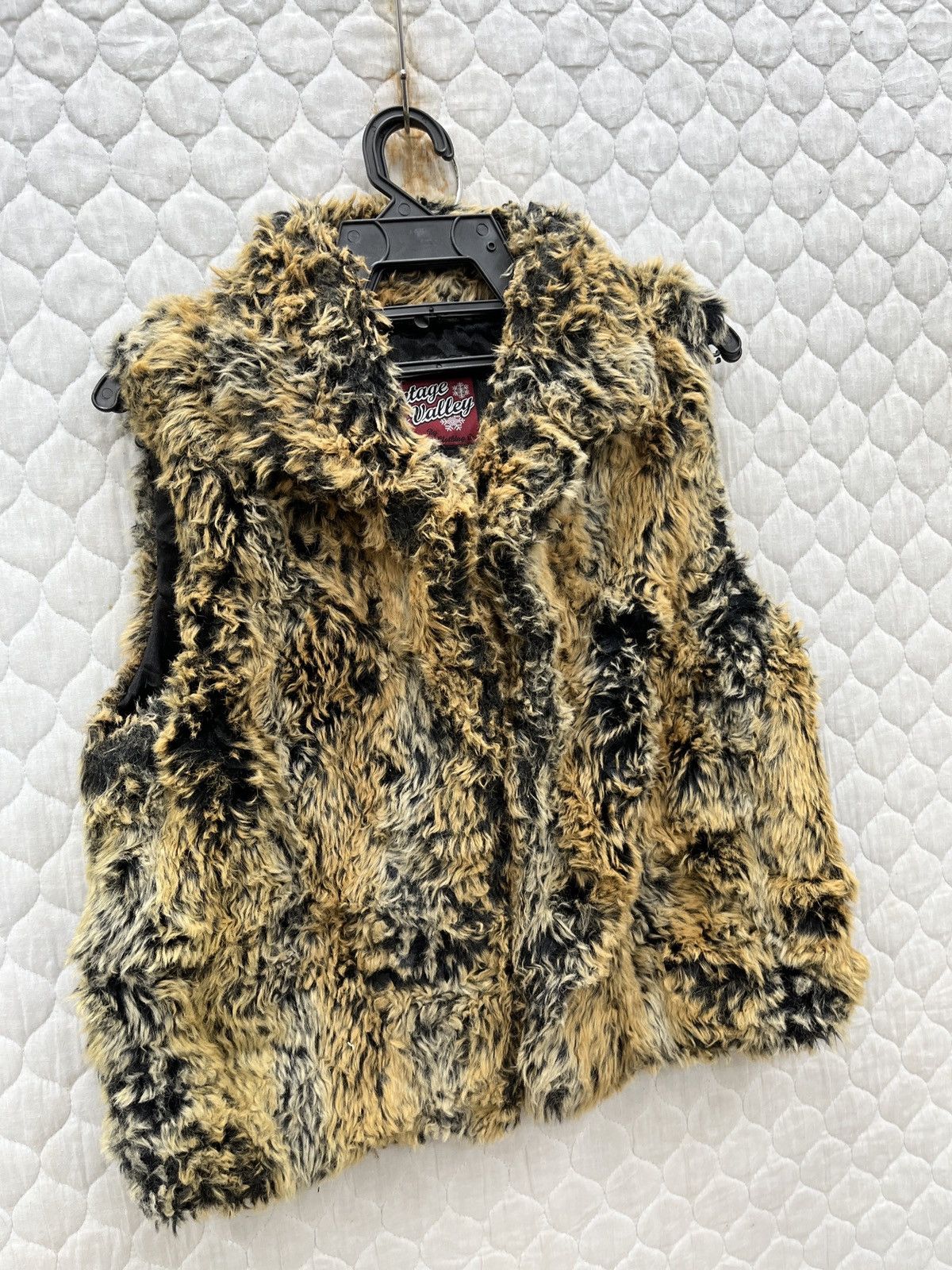 Vintage 🔥🔥🔥STEALS VINTAGE VALLEY FAUX FUR VEST Size L / US 10 / IT 46 - 3 Thumbnail