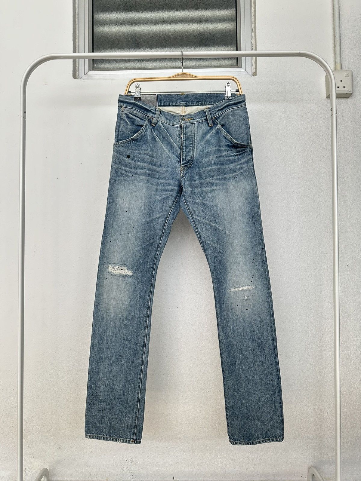Kazuyuki Kumagai Attachment 2010's Attachment Japan distressed blue denim Size US 32 / EU 48 - 8 Thumbnail