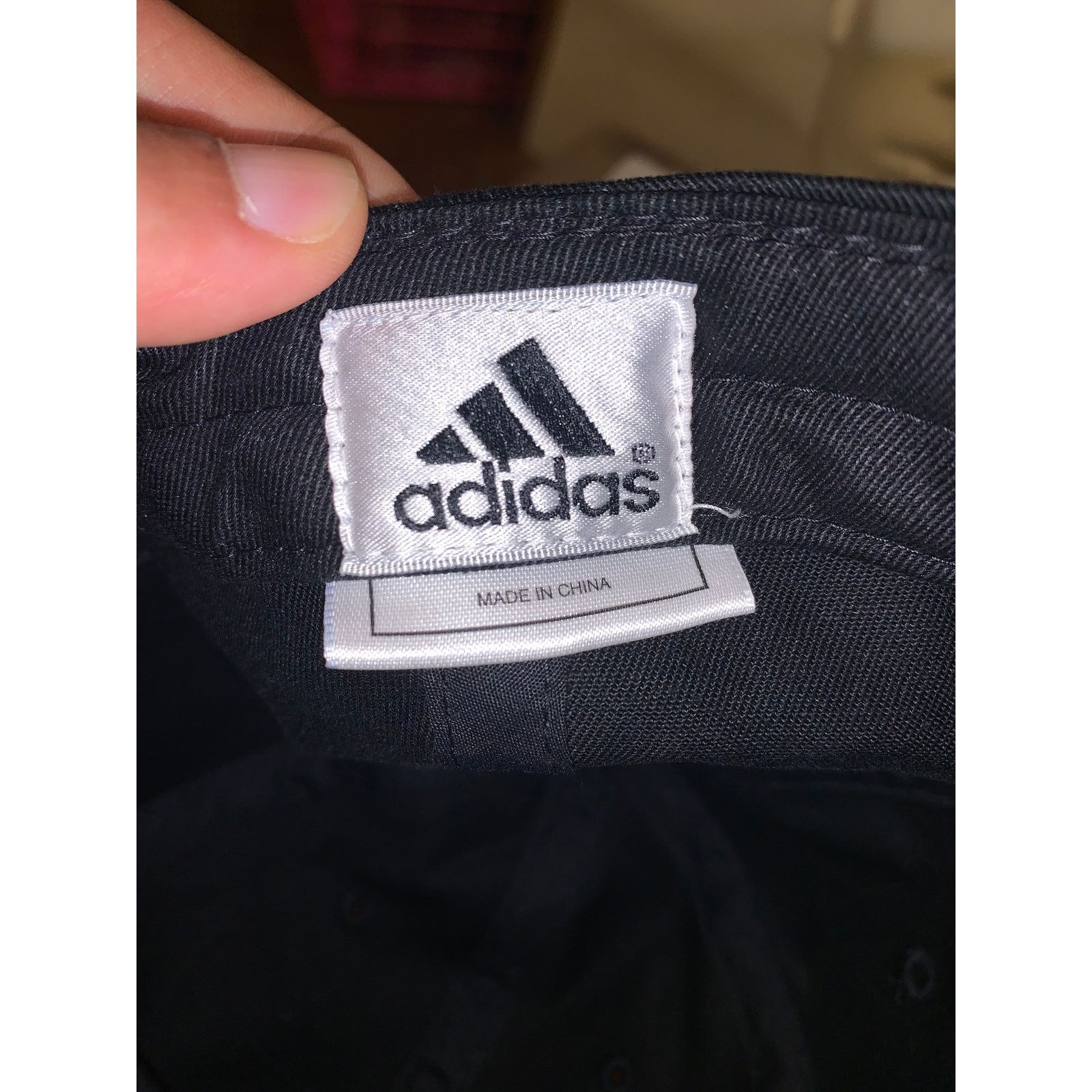 Adidas Adidas Black Adjustable Hat Classic Logo Strapback Dad Cap Size ONE SIZE - 6 Thumbnail