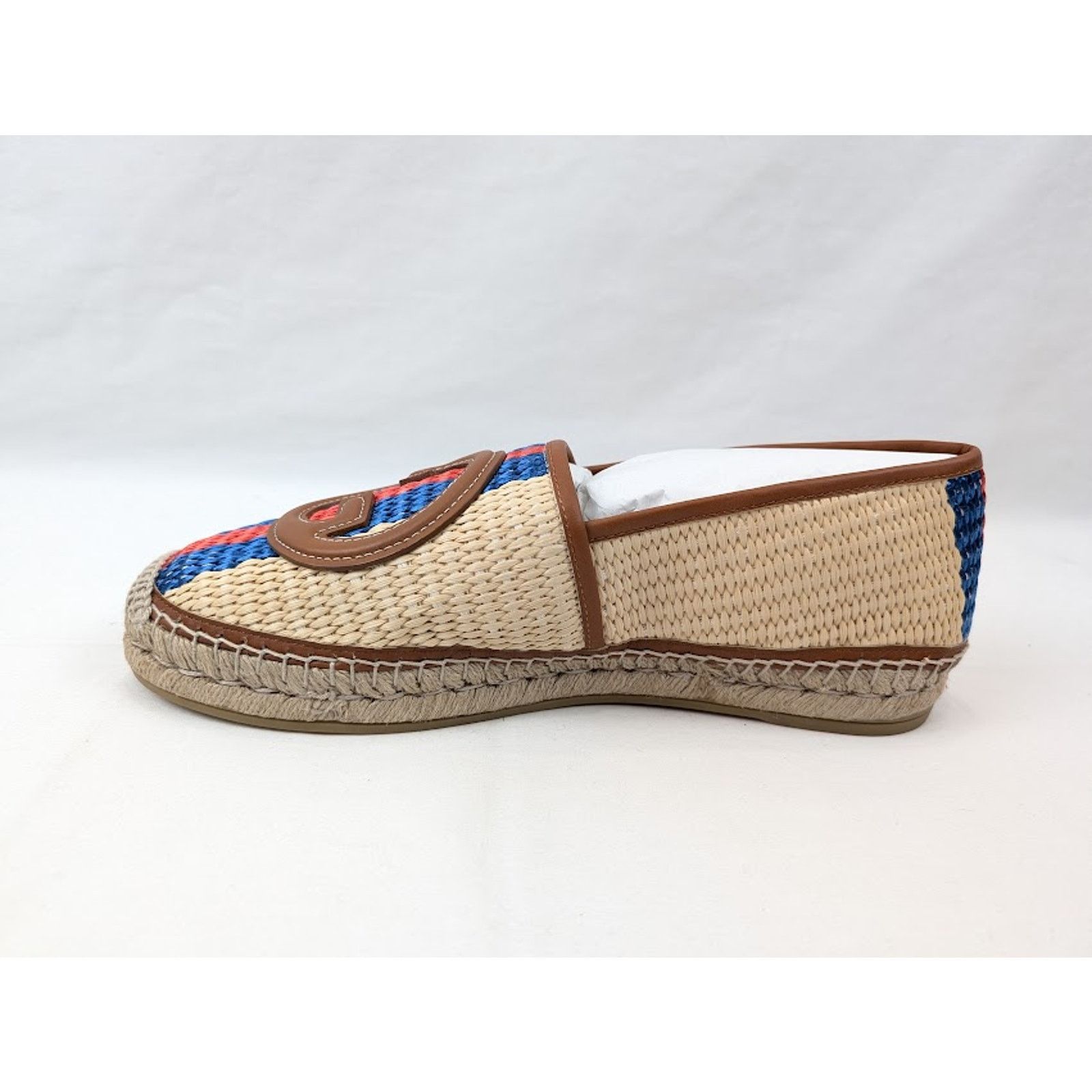Gucci o1rshd1 Interlocking G Raffia Espadrilles in Multicolor Size US 9 / EU 42 - 8 Thumbnail