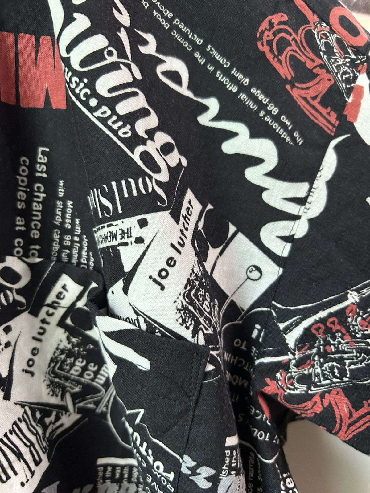 Japanese Brand 90s ASSSA Jazz Motif All Over Print Shirt Size US M / EU 48-50 / 2 - 10 Thumbnail