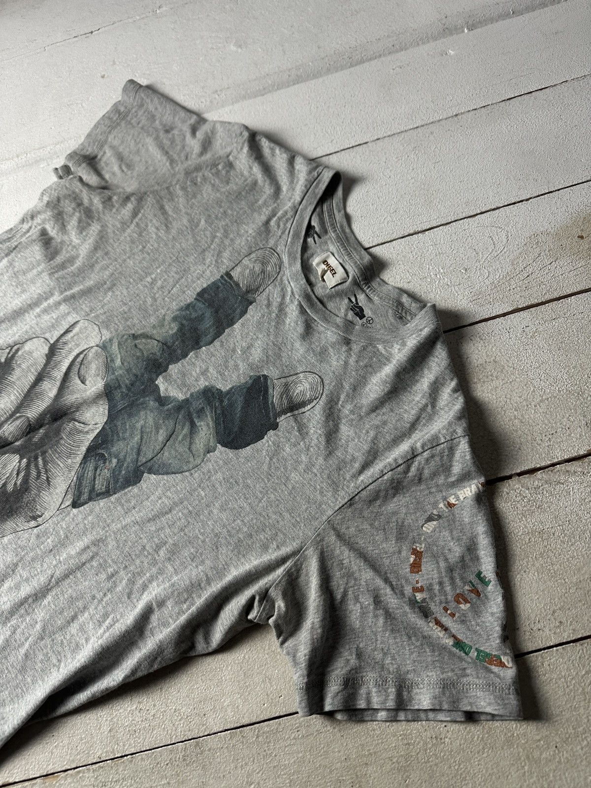 Diesel 🚨DIESEL AVANT GARDE ARCHIVE VINTAGE BIG LOGO T-SHIRT Y2K TEE Size US M / EU 48-50 / 2 - 2 Thumbnail