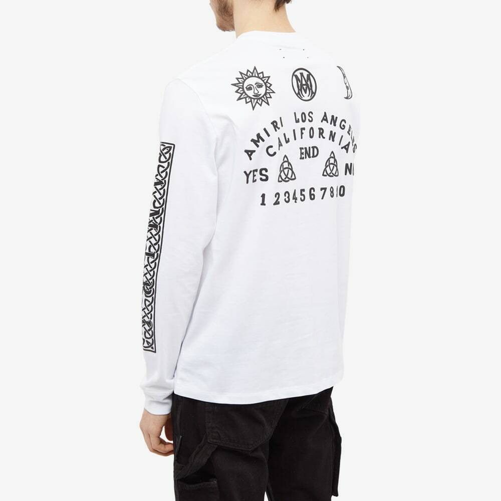 Amiri o1gr1nt0924 Ouija Board Ls T-Shirt in White Size US XXL / EU 58 / 5 - 3 Thumbnail