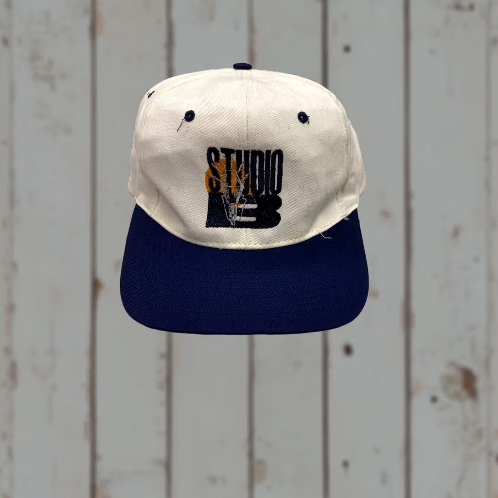 Vintage VINTAGE Eagle Dry Goods Hat Snapback Men One Size Blue White Nashville Studio B Home of a thousand Hits Boys? Mens Size ONE SIZE - 1 Thumbnail