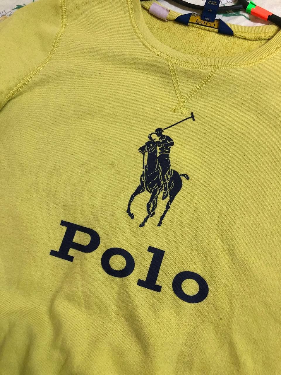 Polo Ralph Lauren Kids Polo Ralph Lauren Sweatshirt Yellow vintage logo Size XXS / US 00 / IT 34 - 5 Thumbnail