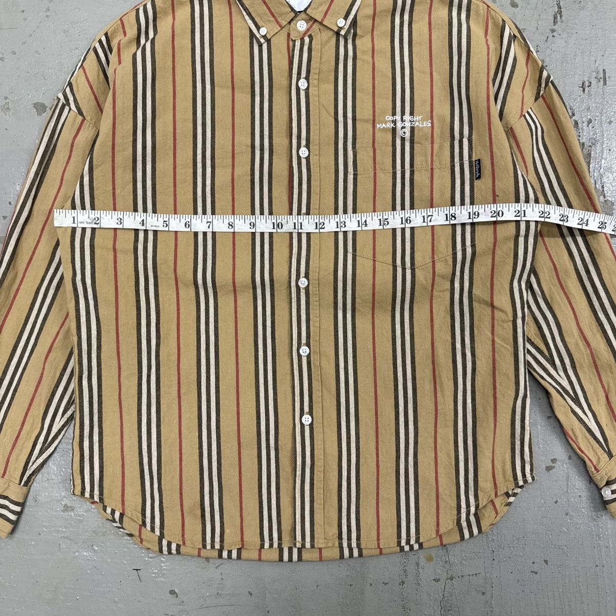 Japanese Brand Vintage Mark Gonzales Burberry Ripoff Button Up Shirt Size US M / EU 48-50 / 2 - 5 Thumbnail