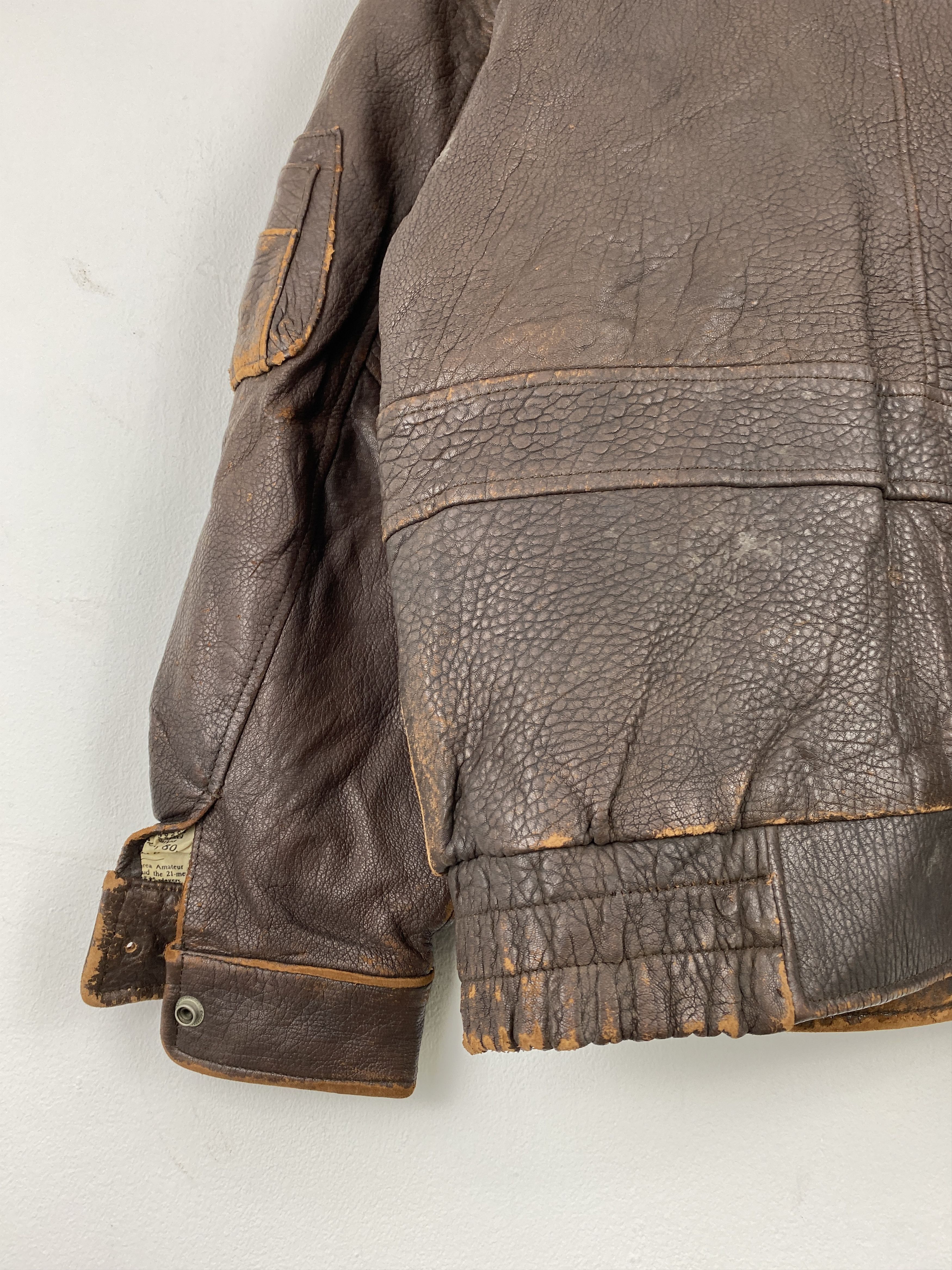 Japanese Brand Sub Urban Tokyo Leather Jacket Military Design JZ0002 Size US L / EU 52-54 / 3 - 11 Thumbnail
