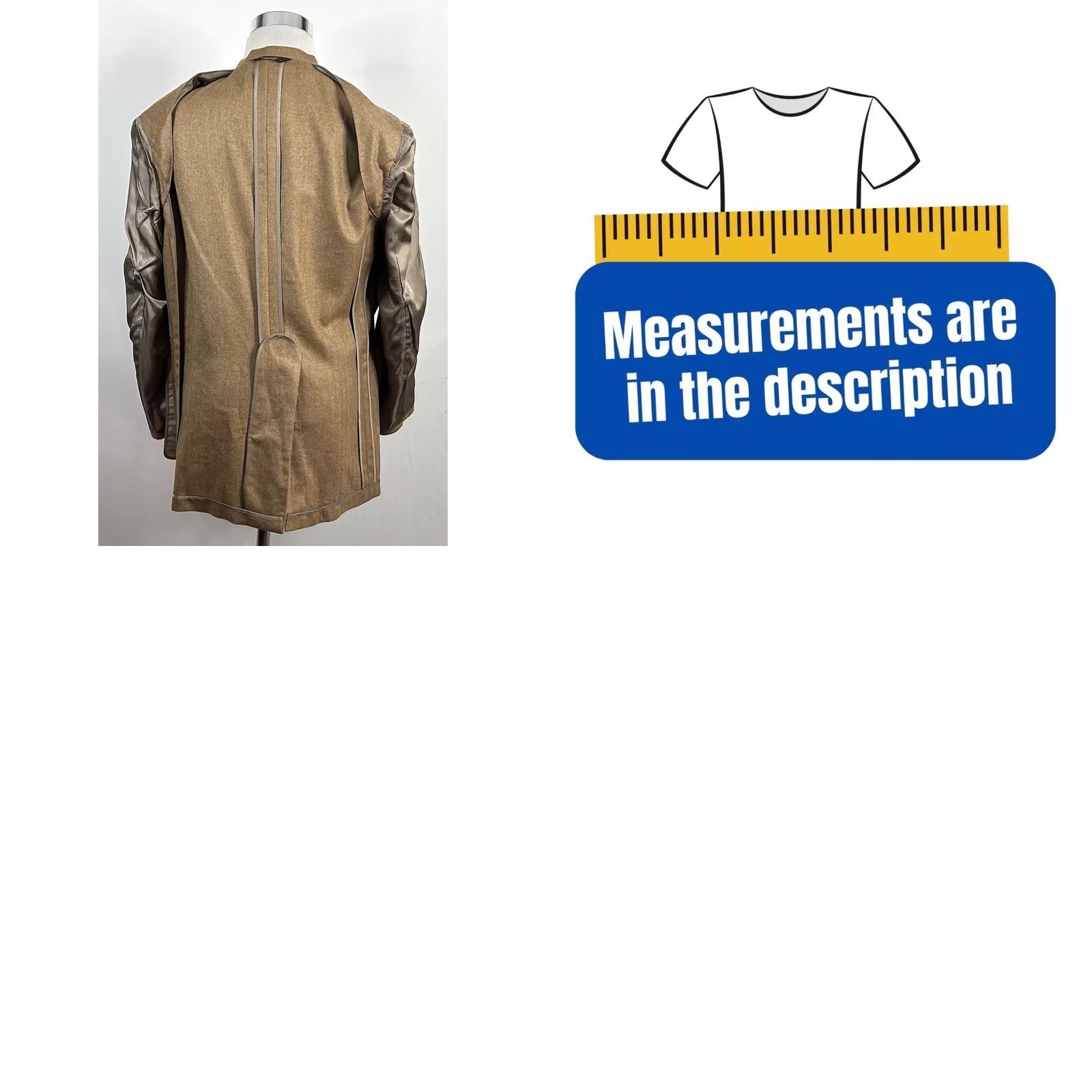 Paul Stuart Paul Stuart 42 Sport Coat 100% Cashmere Beige Herringbone Two-Button Men's Regular Jacket Beige Sports Coat 42 Mens Size US XS / EU 42 / 0 - 8 Thumbnail
