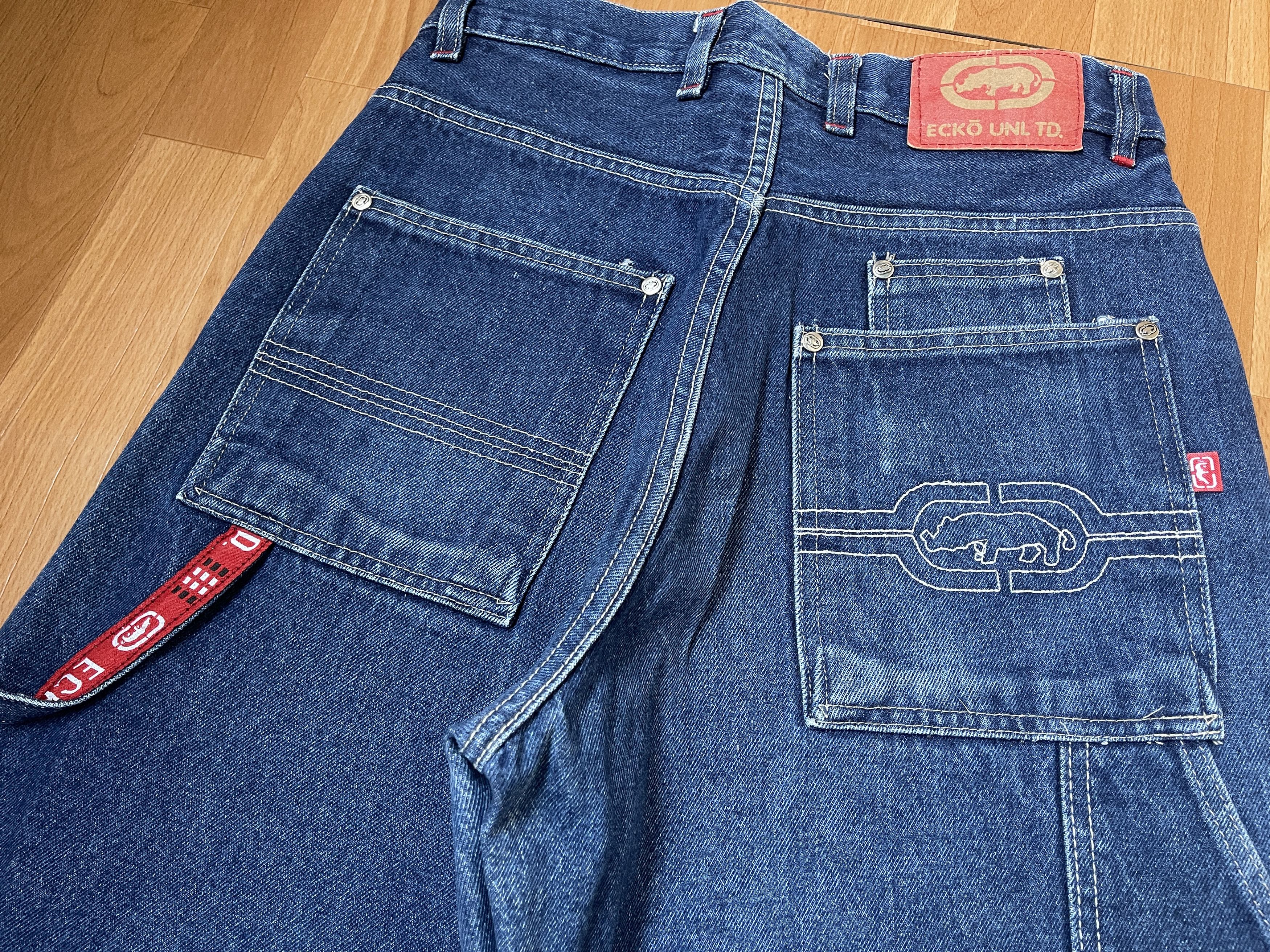 Ecko Unltd. Ecko Unltd jeans, baggy, vintage 90s hip hop skater Y2K W 30 Size US 30 / EU 46 - 7 Thumbnail