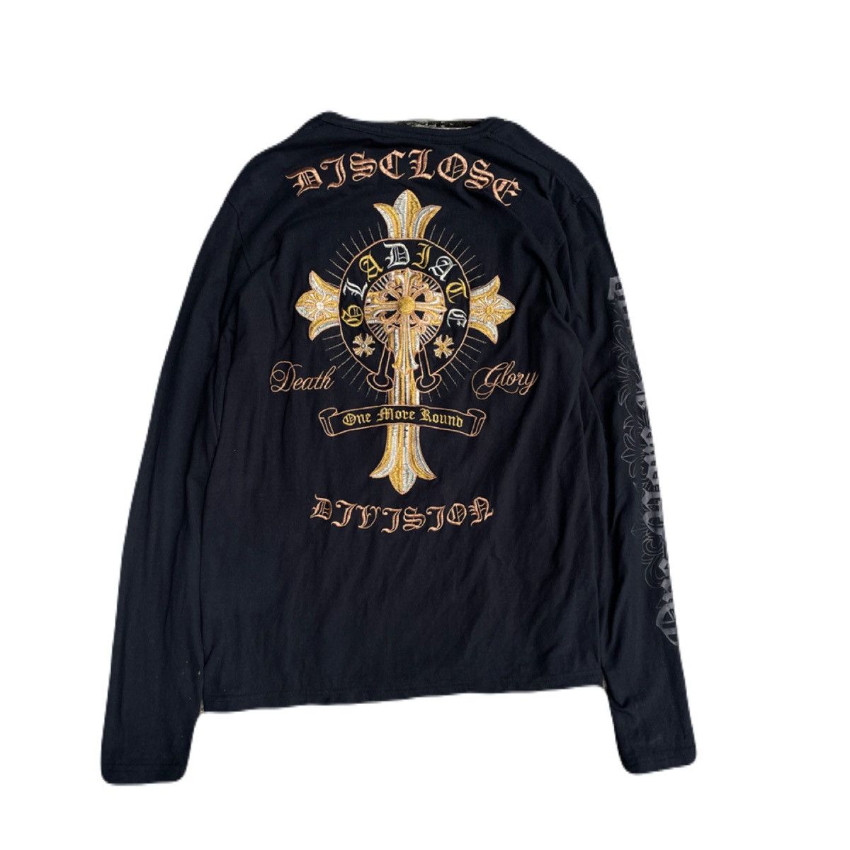 If Six Was Nine 2000s Japanese archive Vkei Gothic Cross Embroided L/S Tee Size US S / EU 44-46 / 1 - 2 Thumbnail