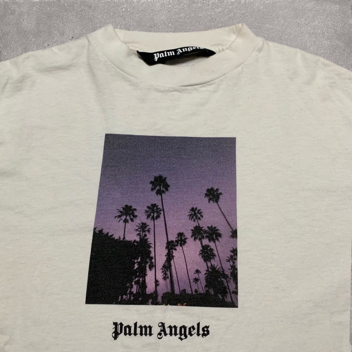 Palm Angels Palm Angels Small Palm Tree Graphic White Tee Size US S / EU 44-46 / 1 - 3 Thumbnail