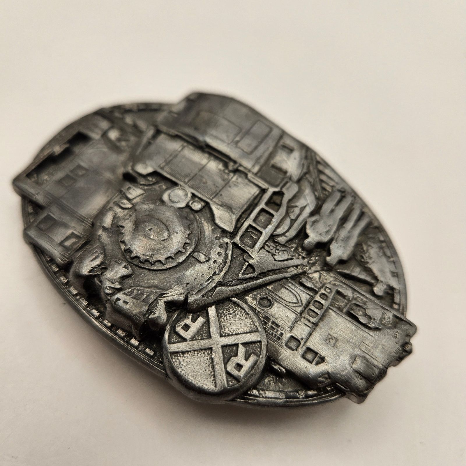 Other VINTAGE 1986 TRAIN LOCOMOTIVE RAILROAD BUCKLE MADE IN USA Size ONE SIZE - 3 Thumbnail