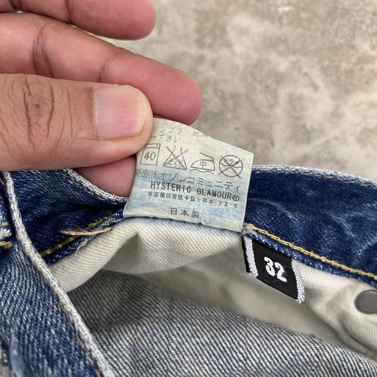 Hysteric Glamour 2000’s Hysteric Glamour Studded Distressed Selvedge Jeans Size US 31 - 20 Thumbnail