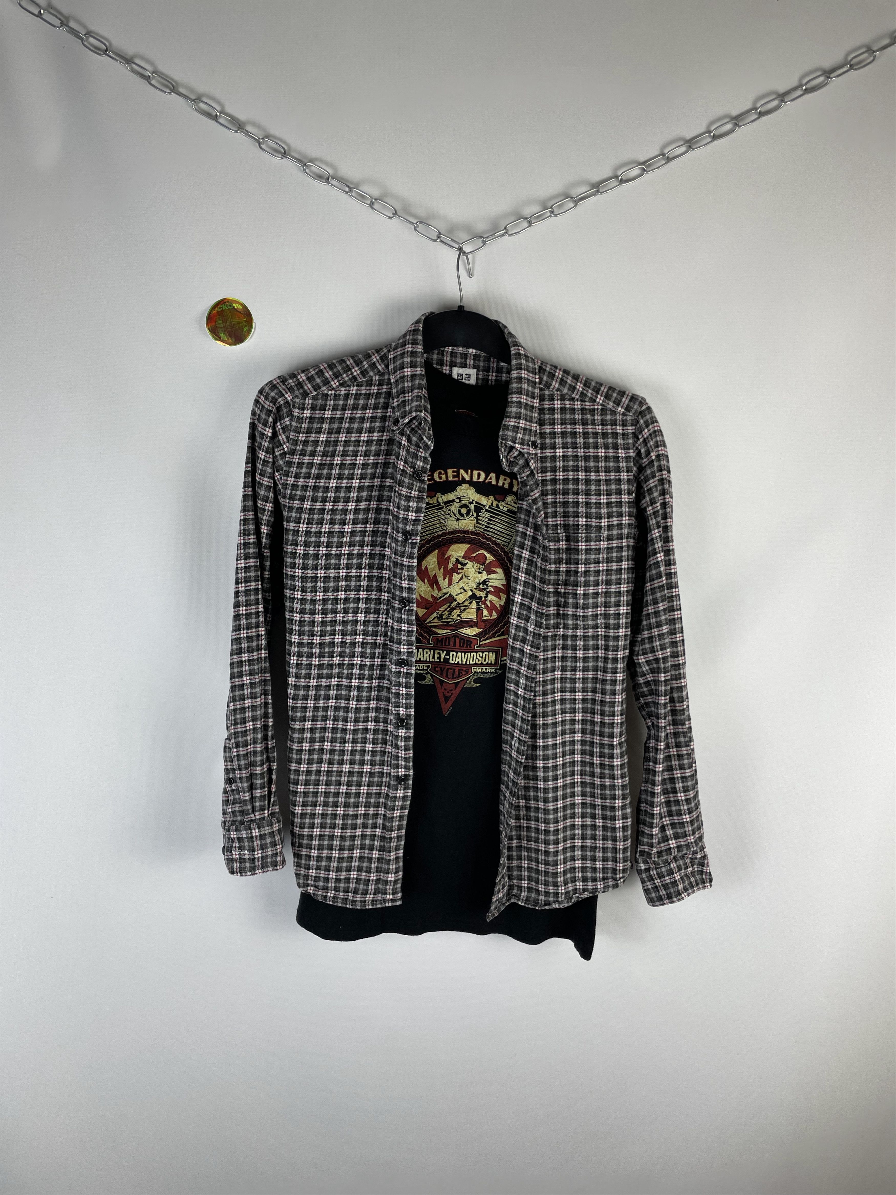 Flannel Flannel Uniqlo Vintage Mens Shirt Size US S / EU 44-46 / 1 - 1 Thumbnail