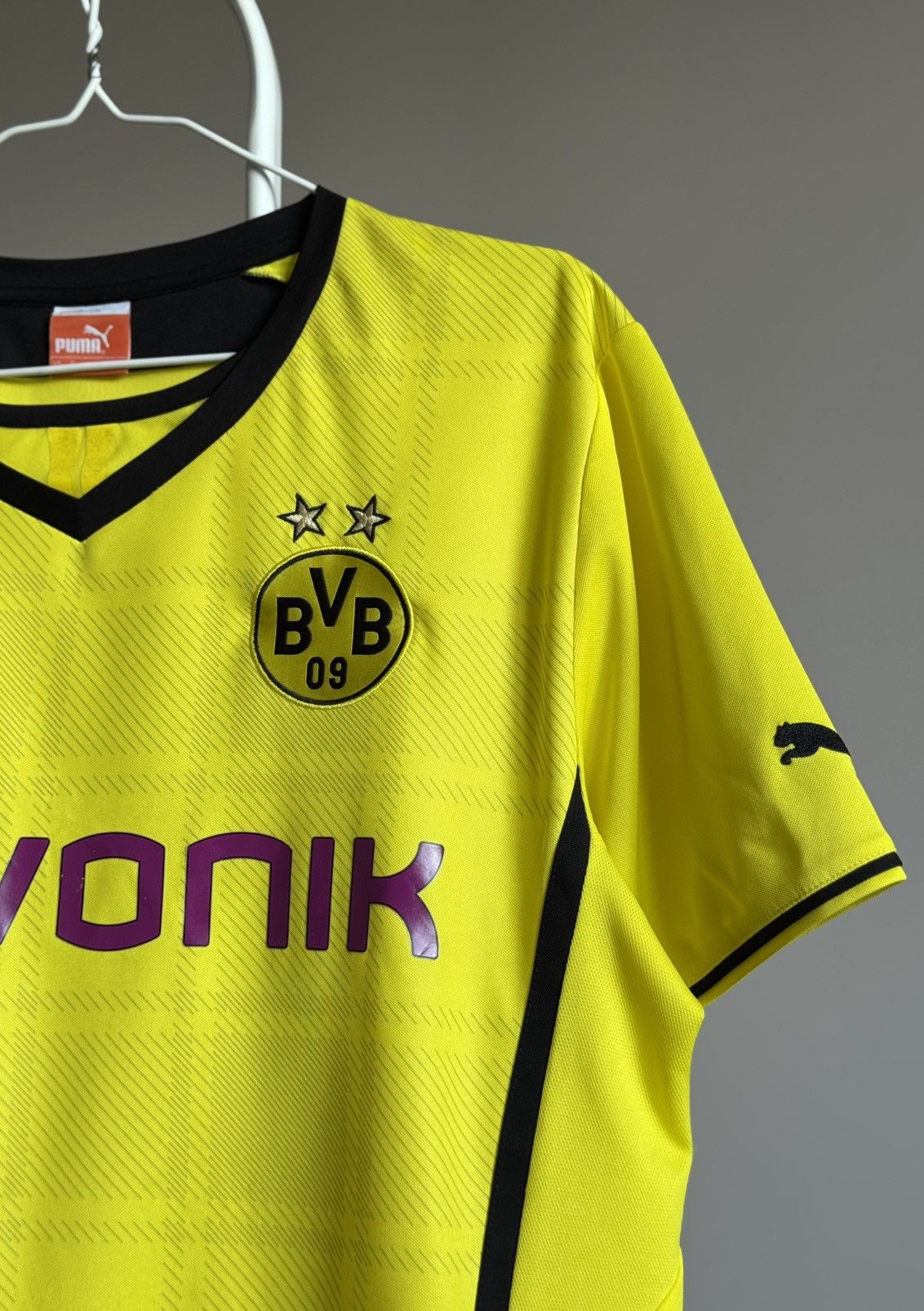 Vintage Borussia Dortmund Puma Home Shirt Jersey 2013 2014 football Size US XL / EU 56 / 4 - 4 Thumbnail