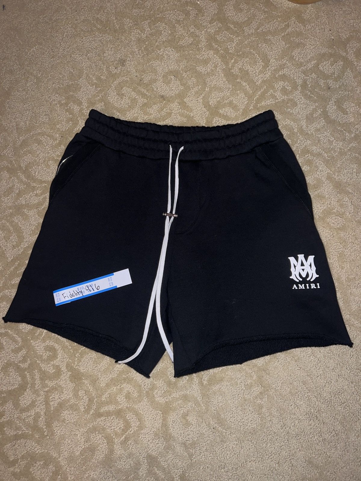 Amiri MA Core Logo Drawstring Short Black SZ Large Size US 32 / EU 48 - 2 Thumbnail