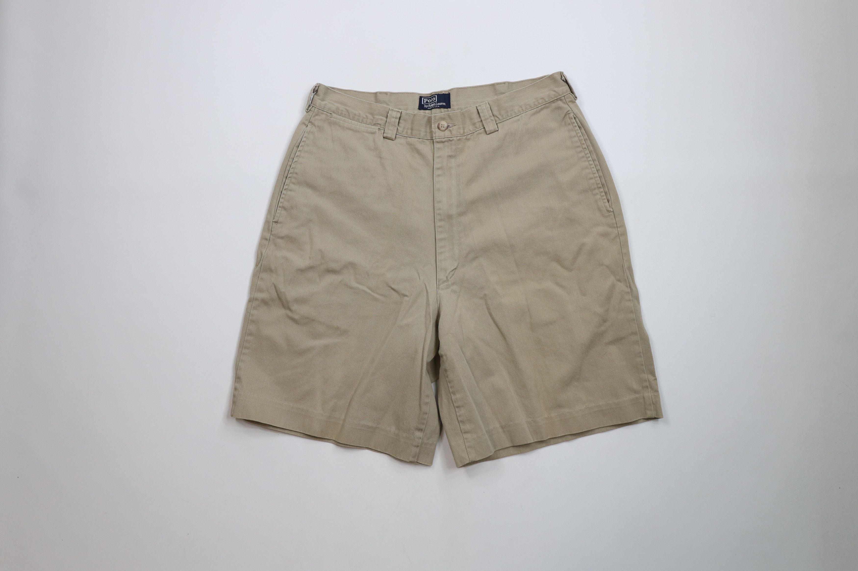 Ralph Lauren × Vintage Vintage 90s Ralph Lauren Above Knee Cotton Chino Shorts USA Size US 32 / EU 48 - 1 Thumbnail