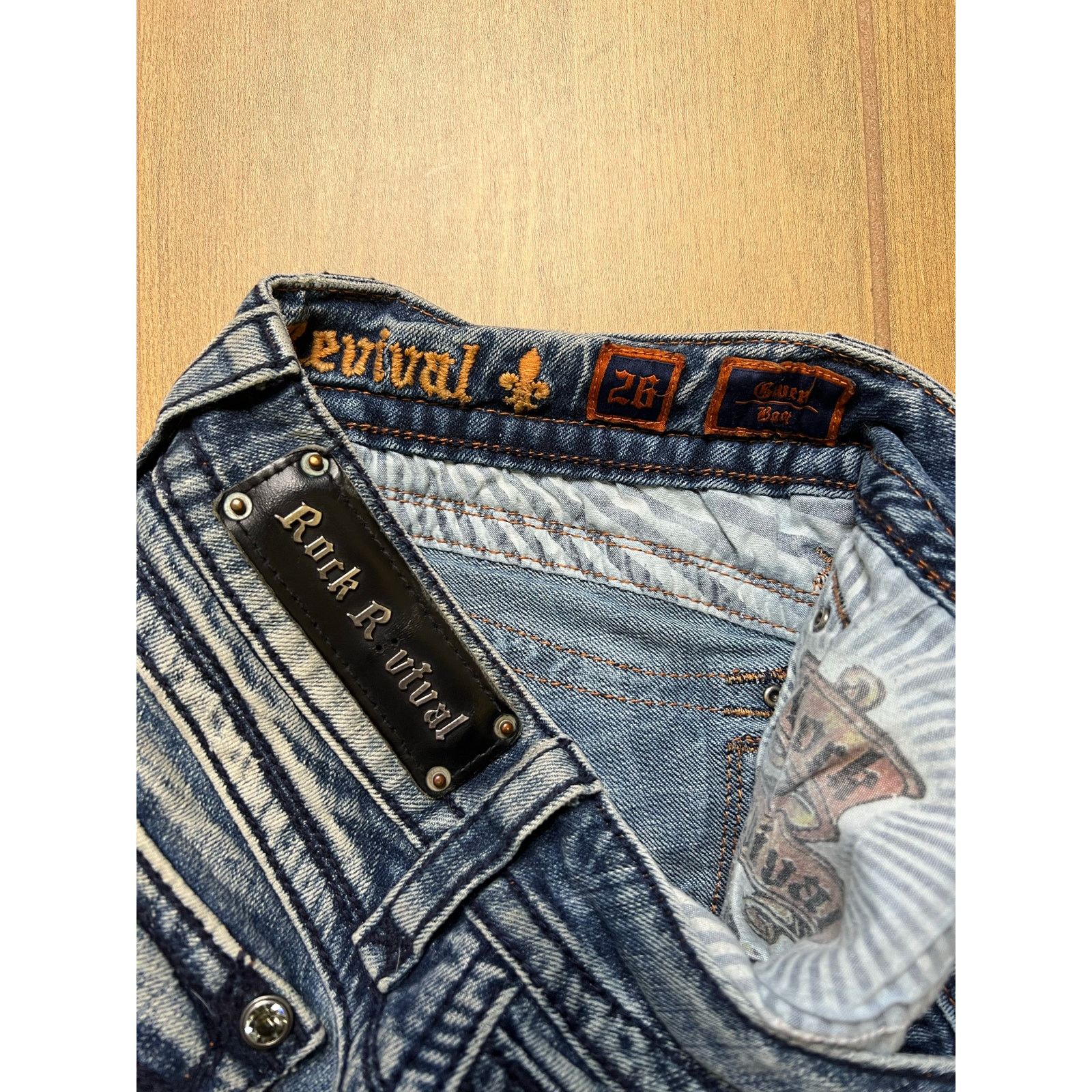 Rock Revival Y2K Rock Revival Women’s Sz 26 Low Rise Blue Denim Flared Size 26" / US 2 / IT 38 - 4 Thumbnail