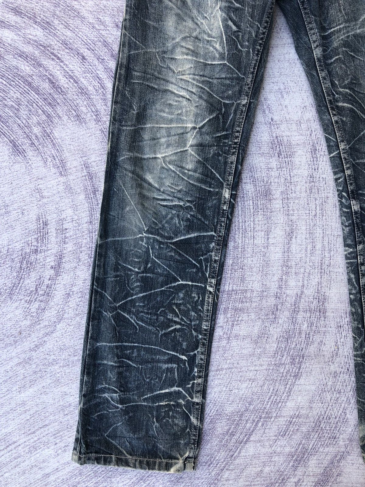 Japanese Brand × Jean Vintage Clothing Double Waist Jeans/Denim Size US 29 - 4 Thumbnail