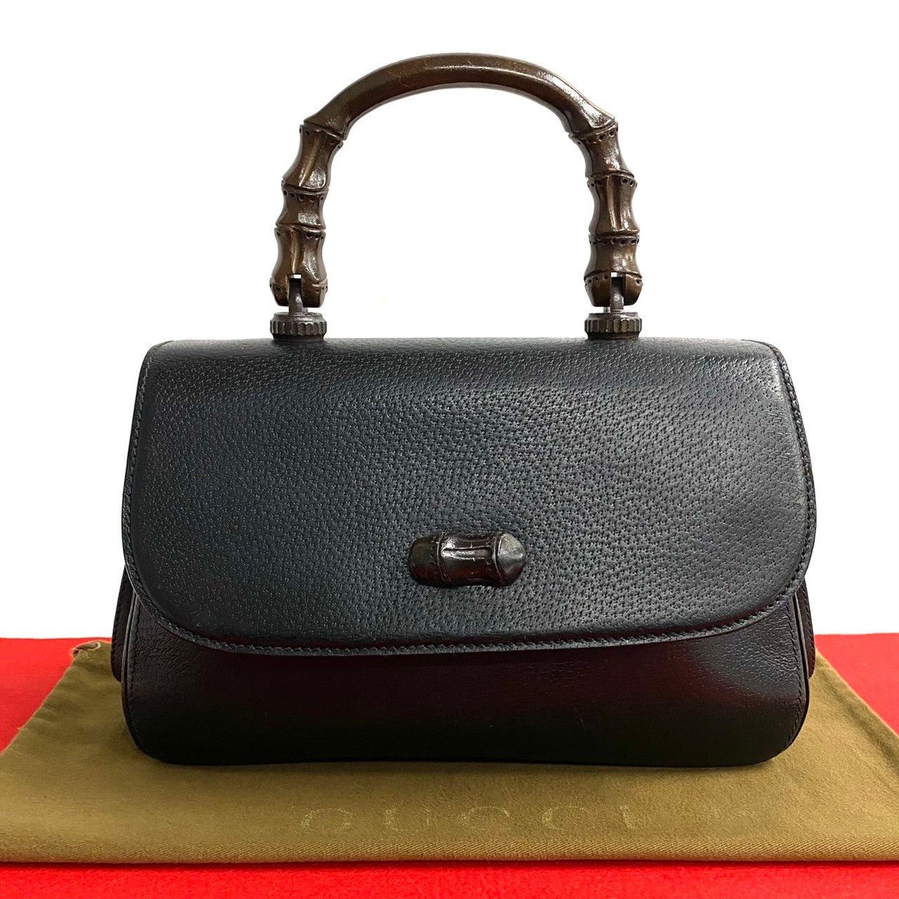 Gucci Gucci Handbag Black Leather Size ONE SIZE - 1 Thumbnail