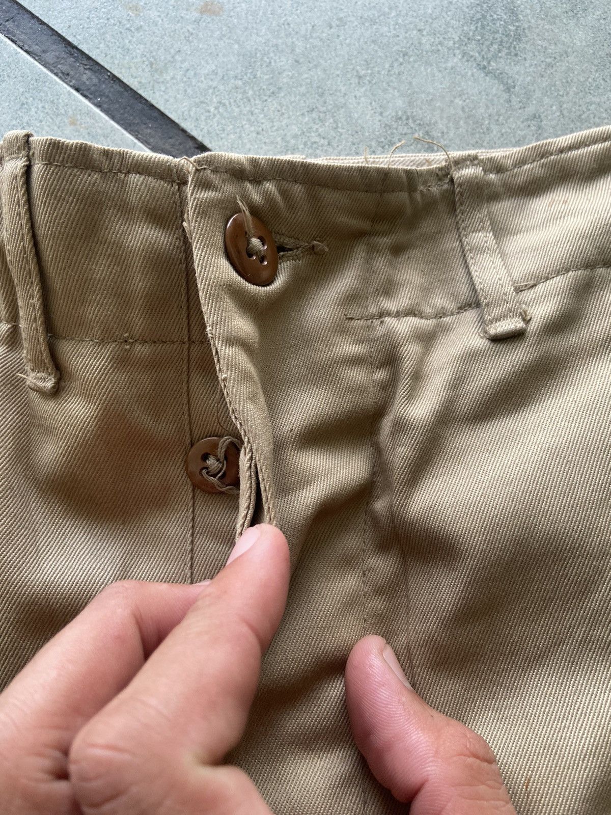 Vintage vintage us army 40s TROUSER metal button Size US 31 - 4 Thumbnail