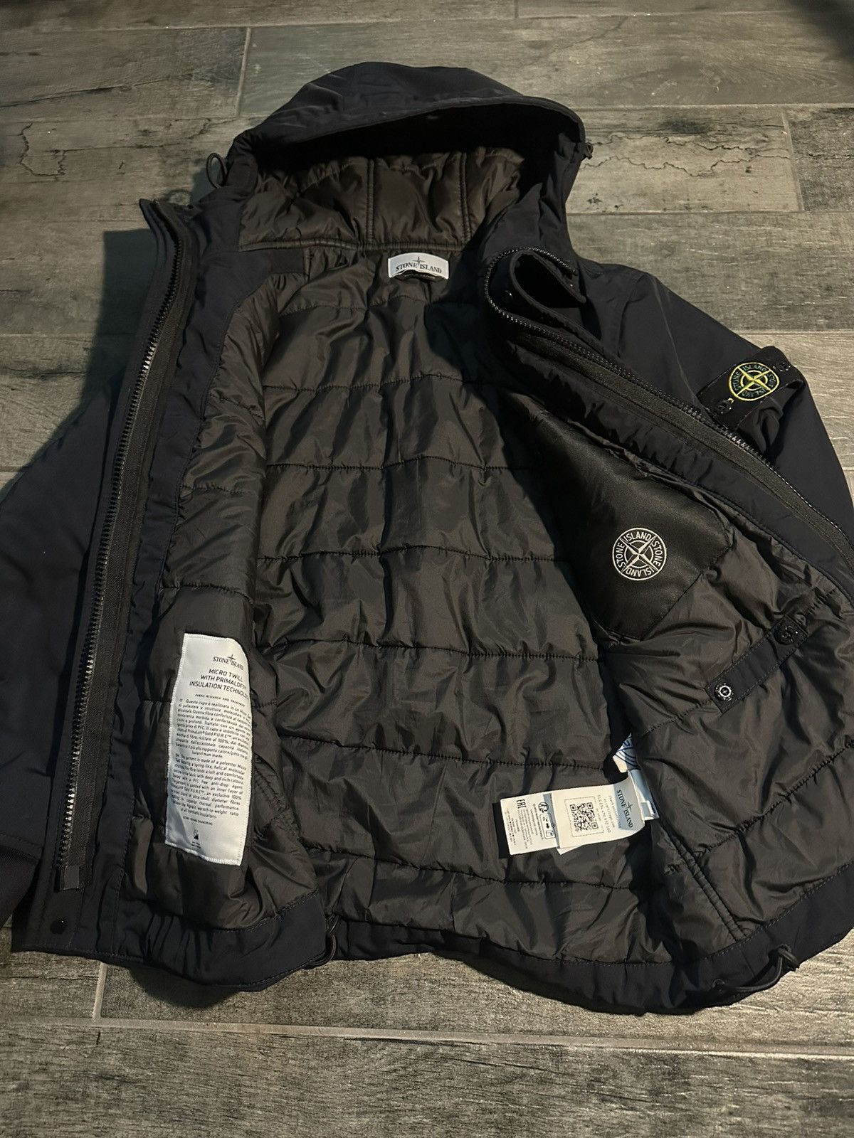 Stone Island Black stone island Hooded Jacket Size US S / EU 44-46 / 1 - 3 Thumbnail