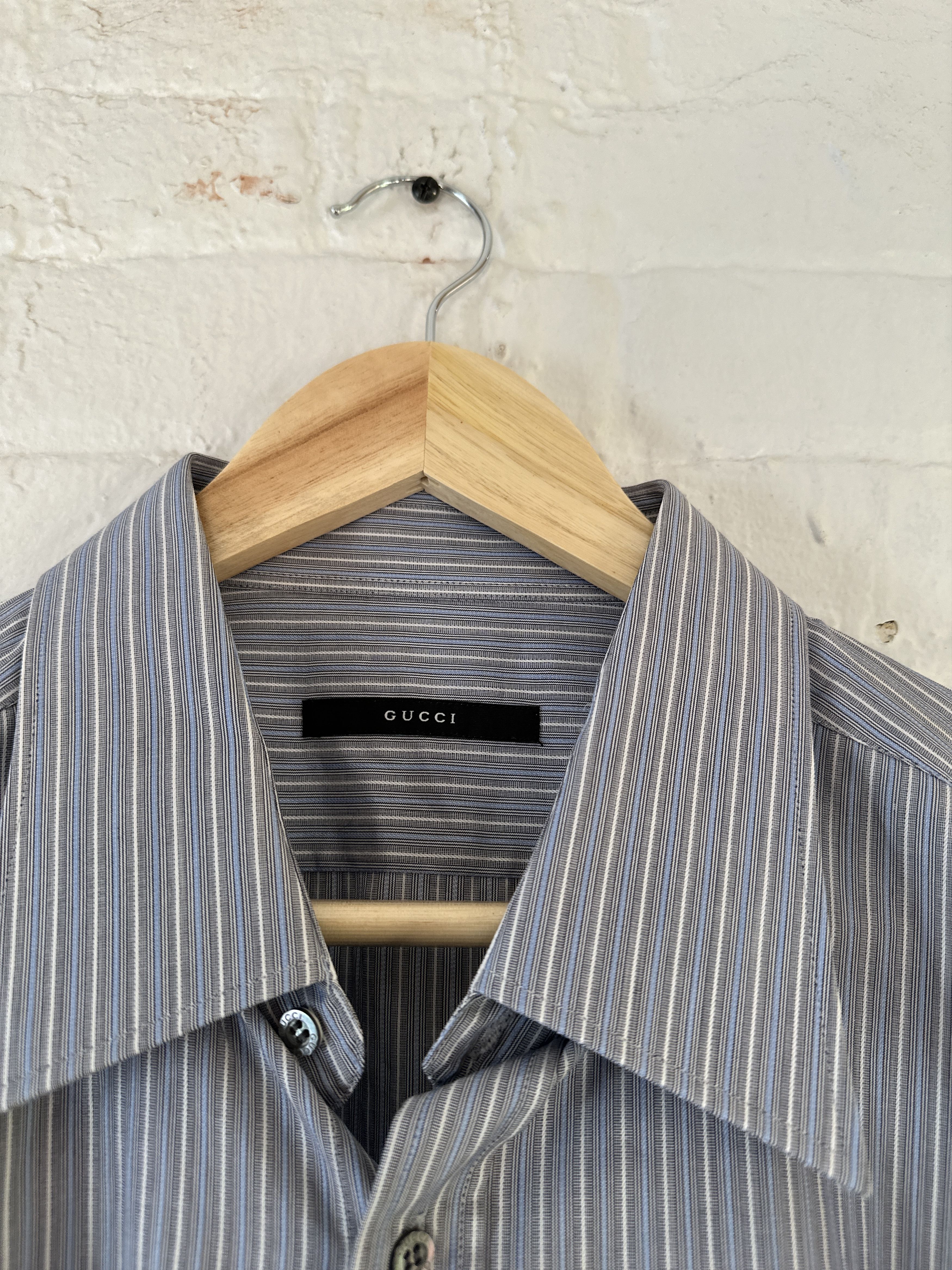 Gucci Gucci by Tom Ford NWT Striped Button Up Shirt Size US XL / EU 56 / 4 - 2 Thumbnail